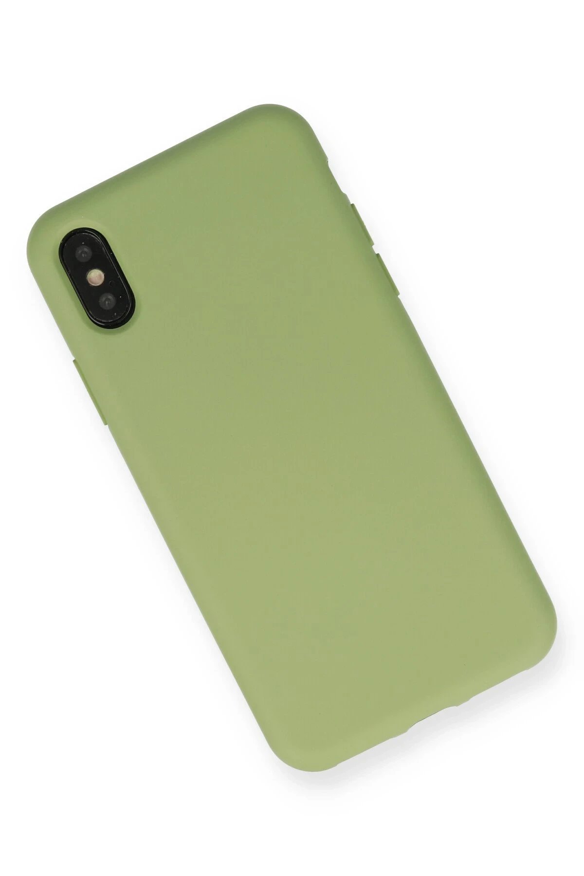 Newface iPhone XS Max Kılıf Nano içi Kadife Silikon - Yeşil