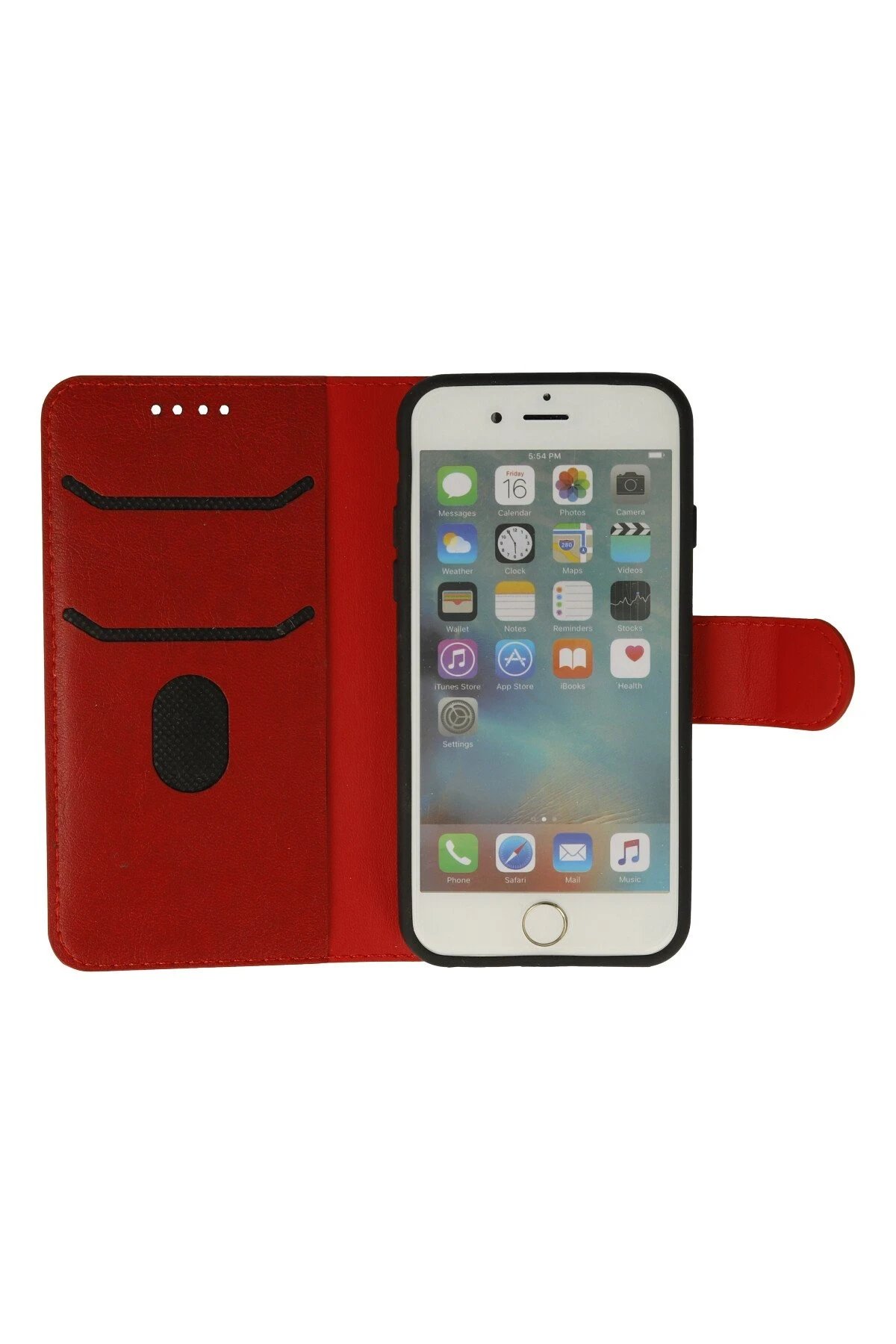 Newface iPhone 6 Kılıf Trend S Plus Kapaklı Kılıf - Kırmızı