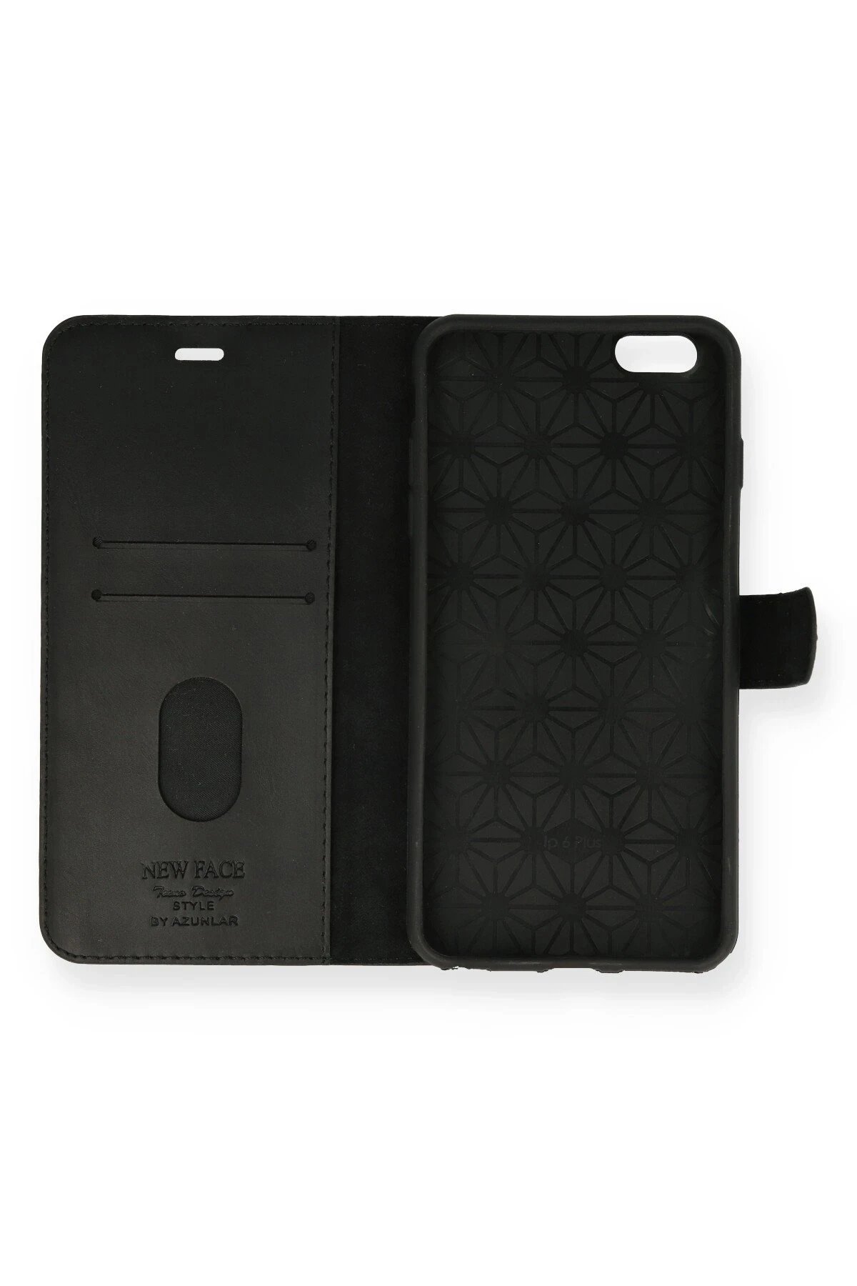 Newface iPhone 6 Plus Kılıf Trend S Plus Kapaklı Kılıf - Siyah