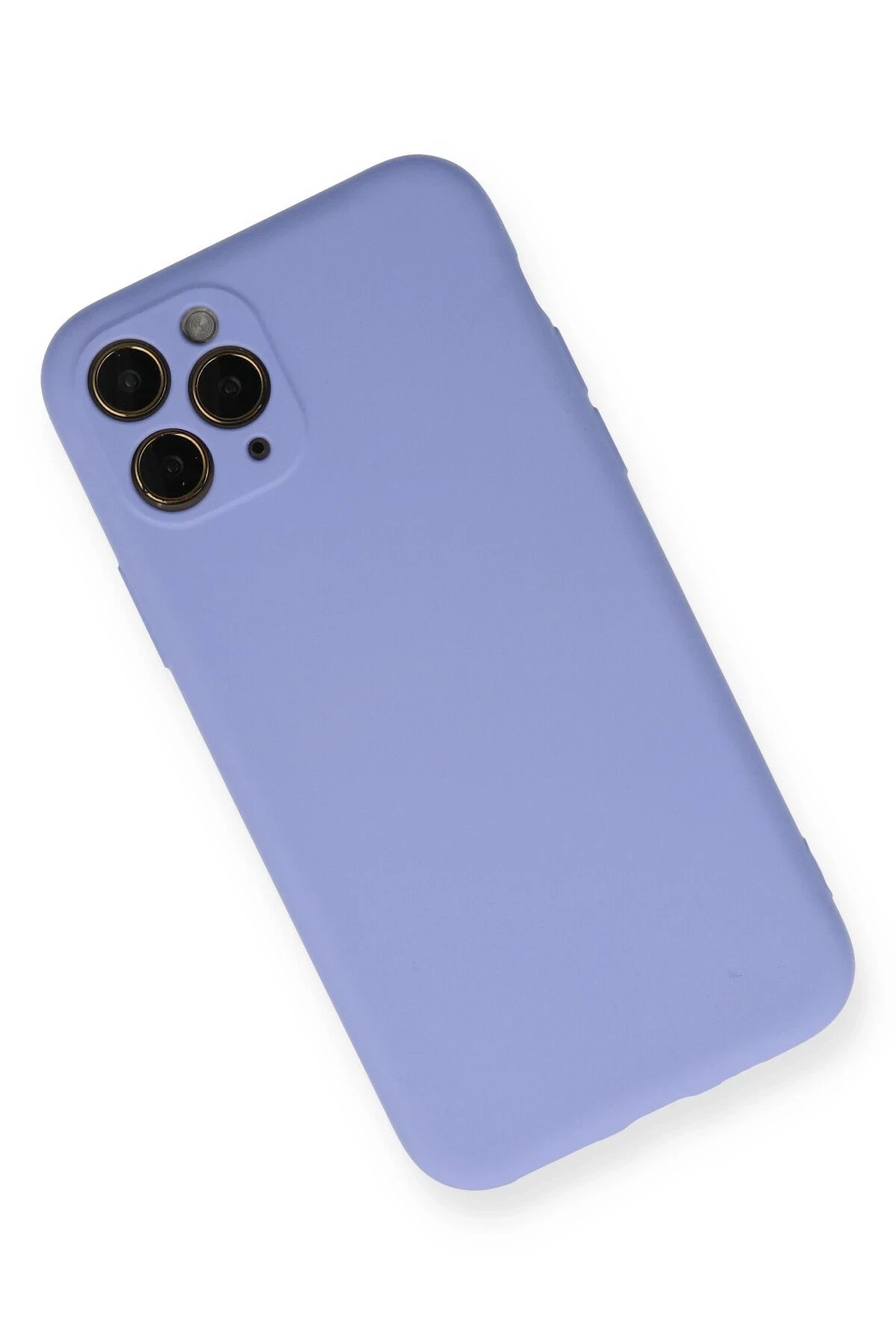 Newface iPhone 11 Pro Kılıf Nano içi Kadife Silikon- Lila