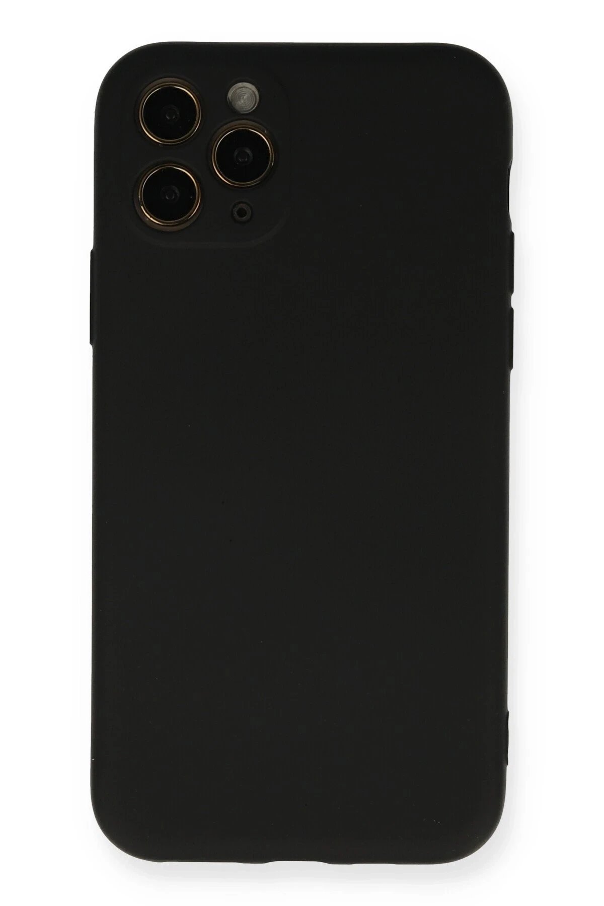 Newface iPhone 11 Pro Kılıf Nano içi Kadife Silikon - Siyah