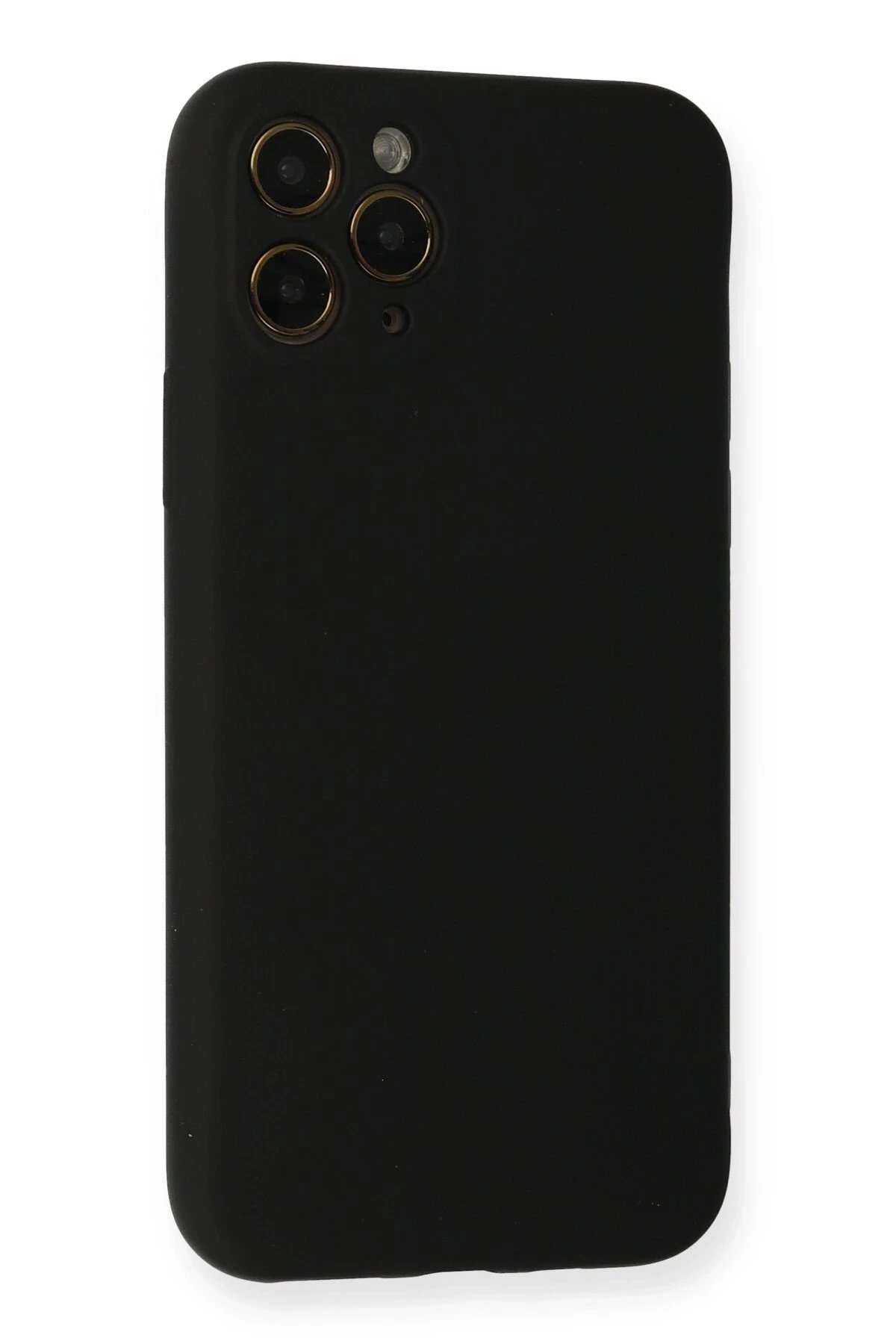 Newface iPhone 11 Pro Kılıf Nano içi Kadife Silikon - Siyah