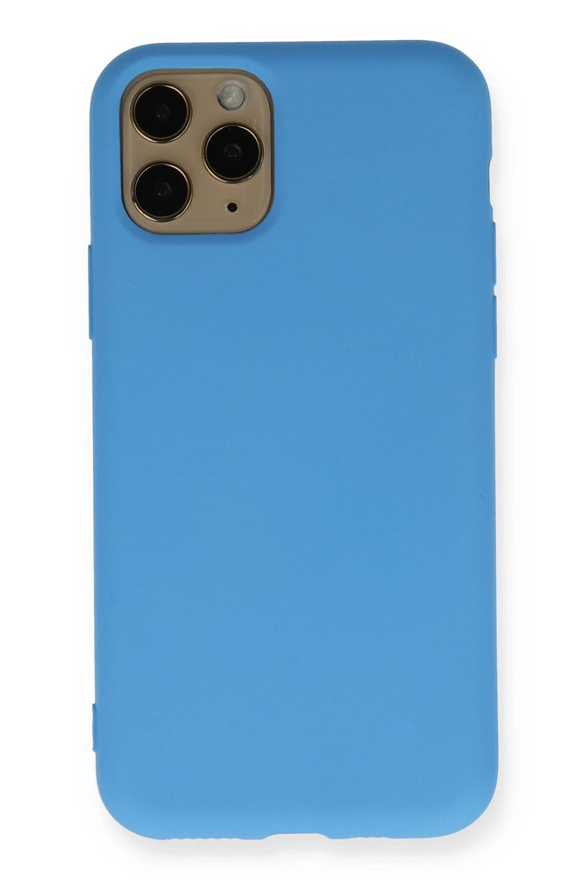 Newface iPhone 11 Pro Kılıf Nano içi Kadife Silikon - Mavi