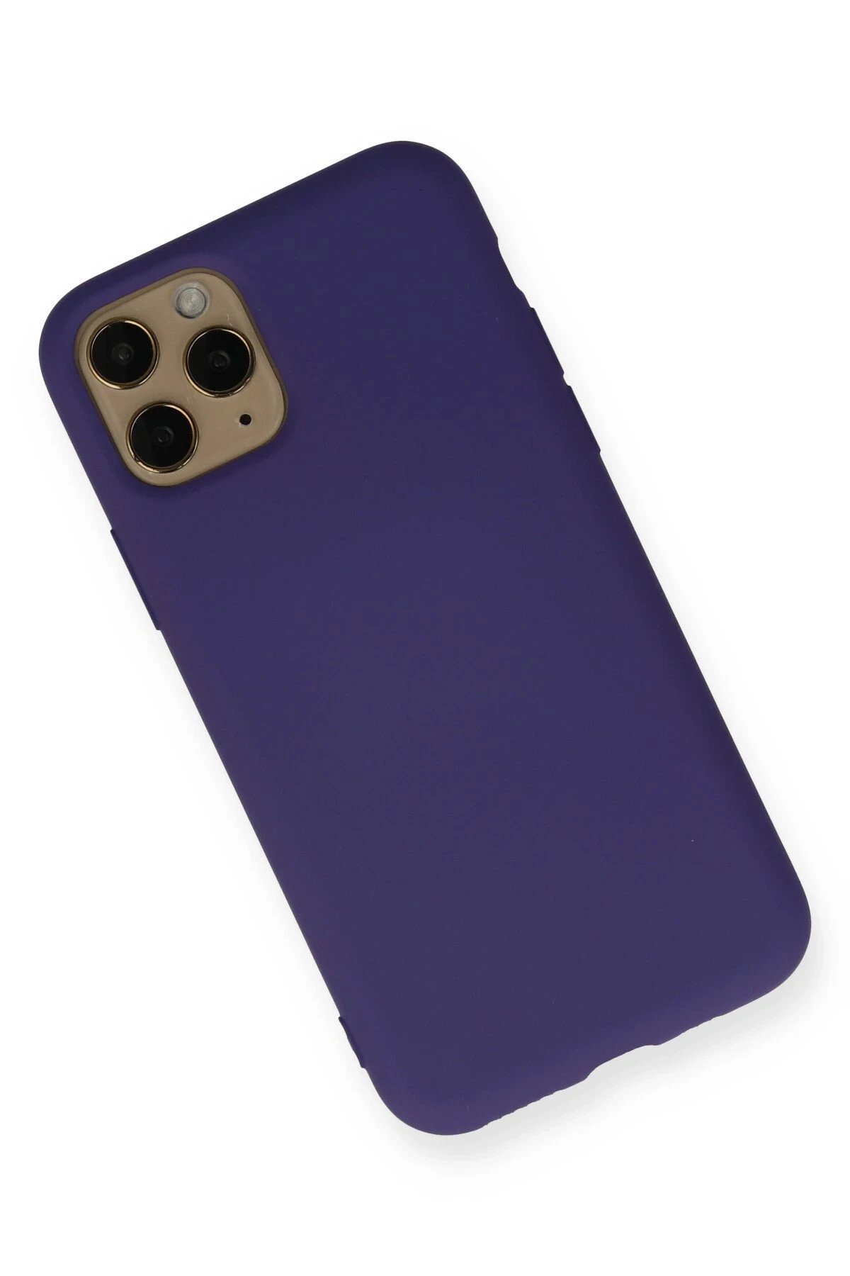 Newface iPhone 11 Pro Kılıf Nano içi Kadife Silikon - Mor