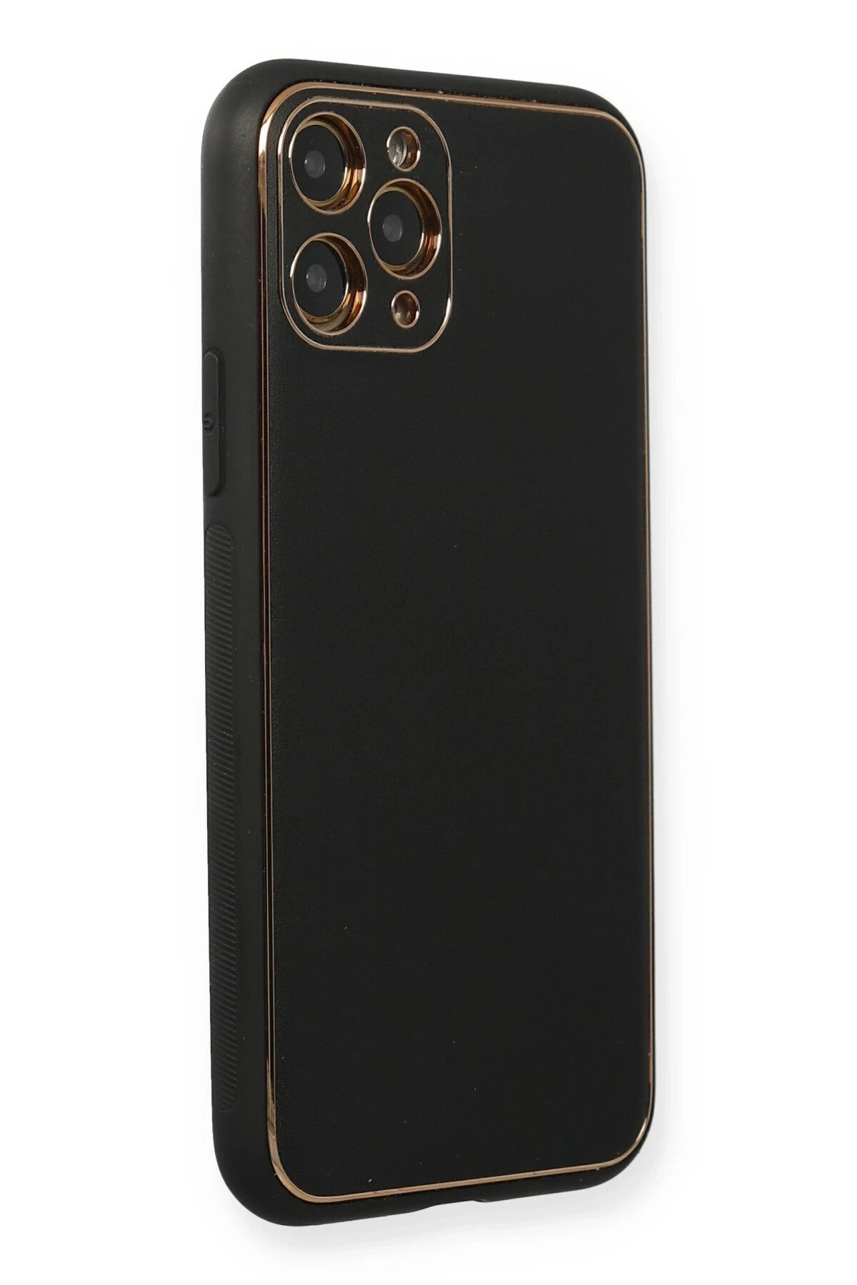 Newface iPhone 11 Pro Kılıf Coco Deri Silikon Kapak - Siyah