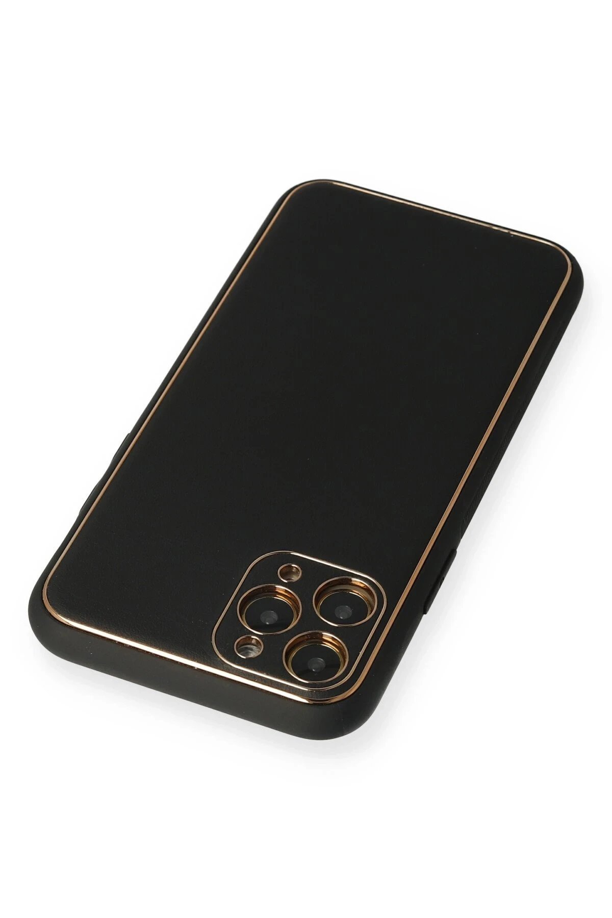 Newface iPhone 11 Pro Kılıf Coco Deri Silikon Kapak - Siyah