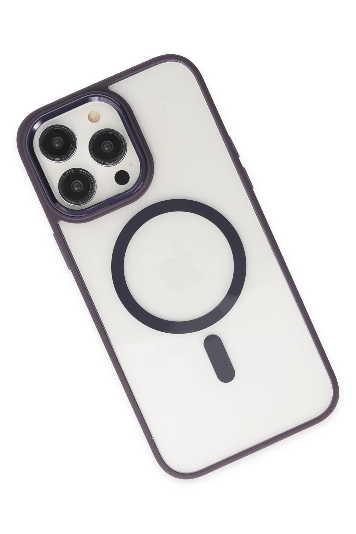 Newface iPhone 13 Pro Kılıf Room Magneticsafe Silikon - Derin Mor