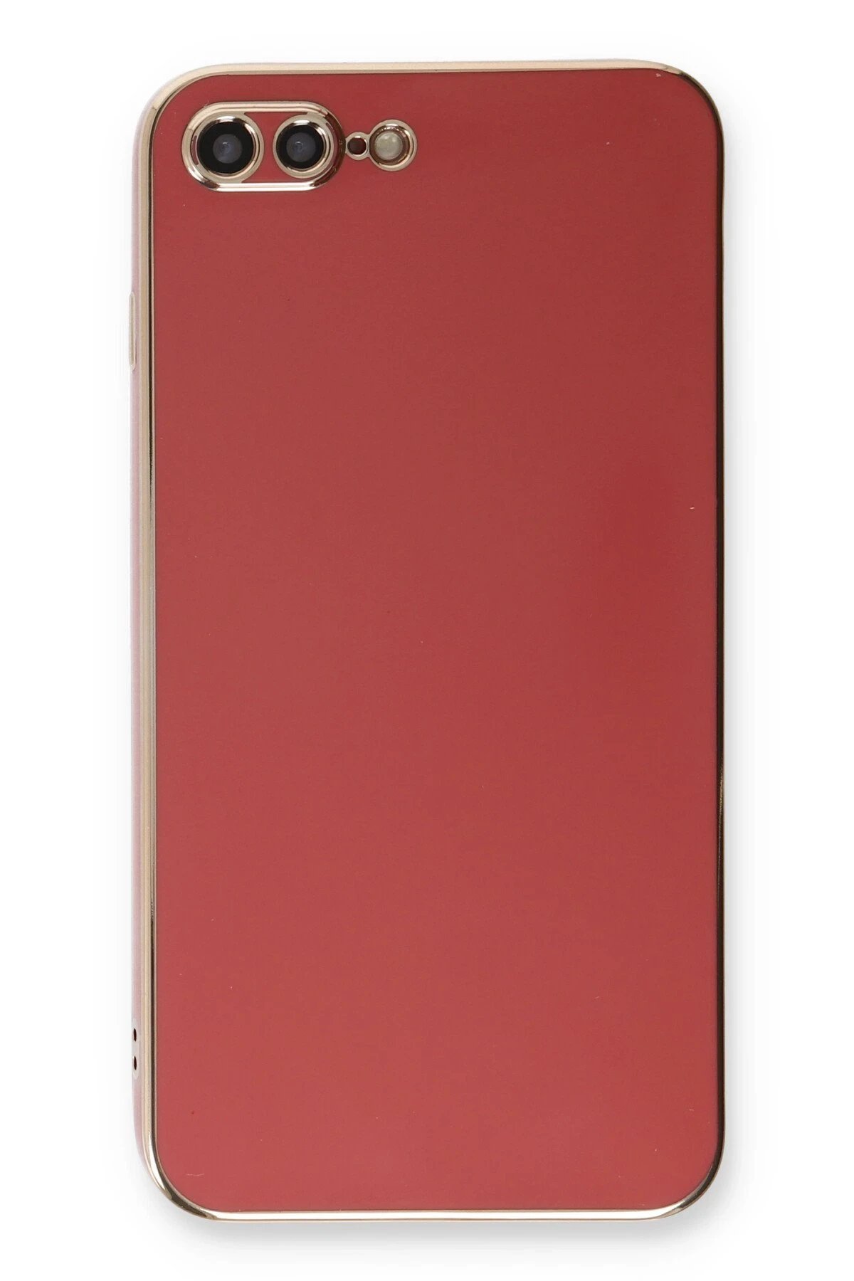 Newface iPhone 7 Plus Kılıf Volet Silikon - Kırmızı