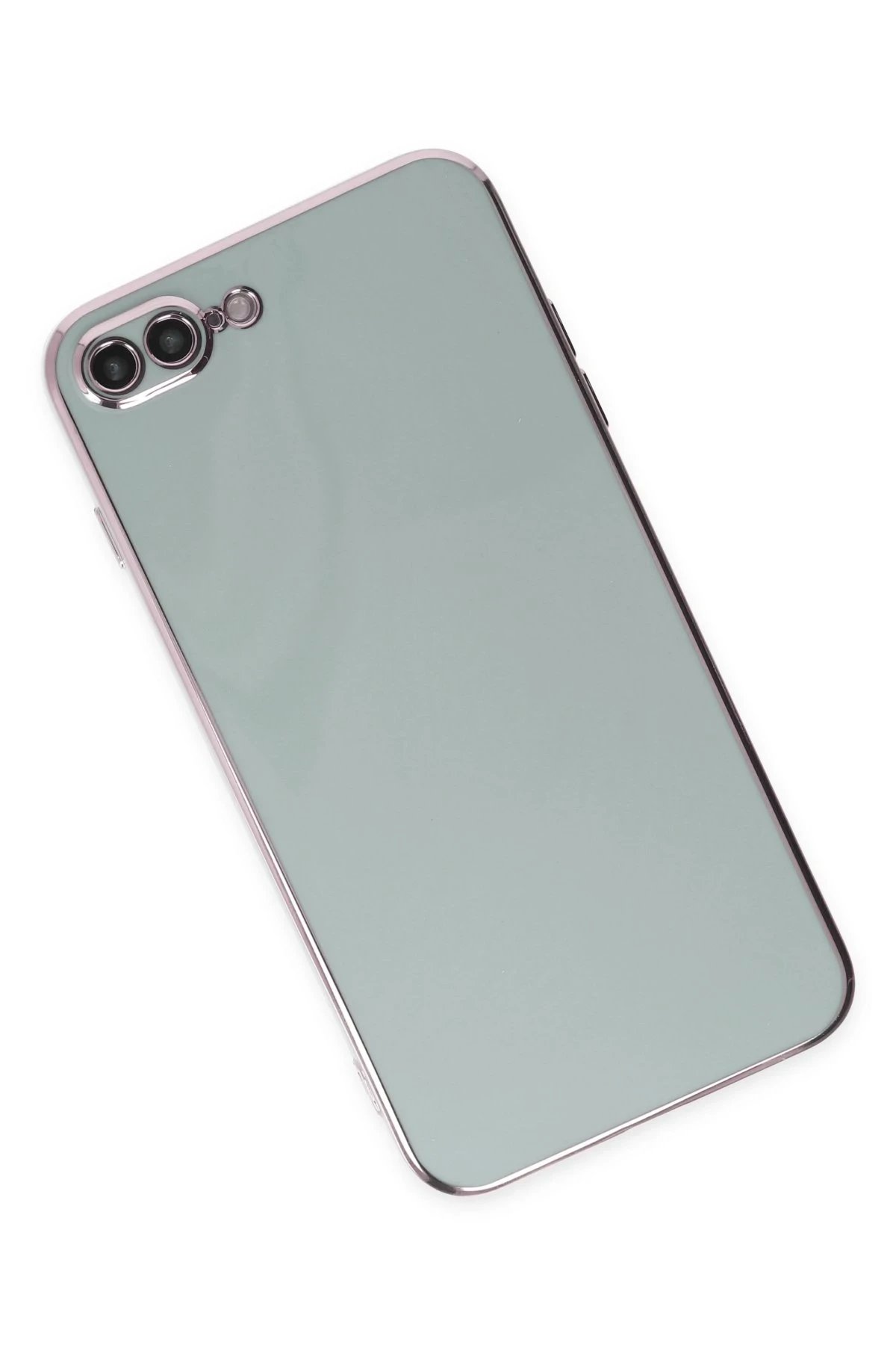 Newface iPhone 7 Plus Kılıf Volet Silikon - Açık Yeşil