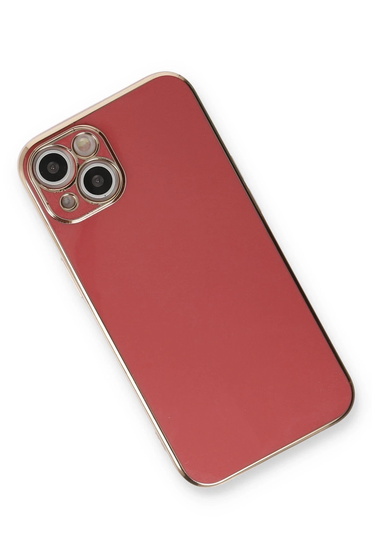 Newface iPhone 13 Kılıf Volet Silikon - Kırmızı