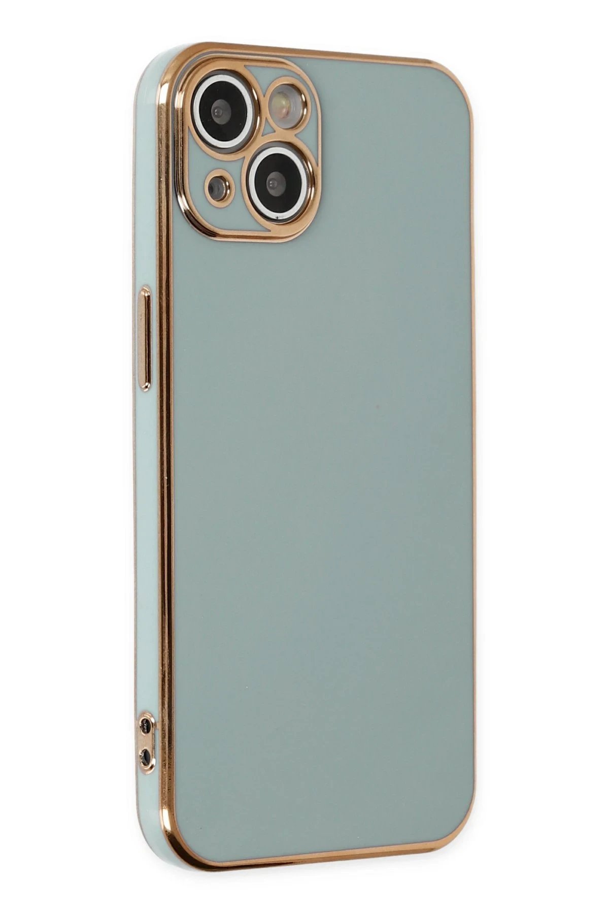 Newface iPhone 13 Kılıf Volet Silikon - Açık Yeşil