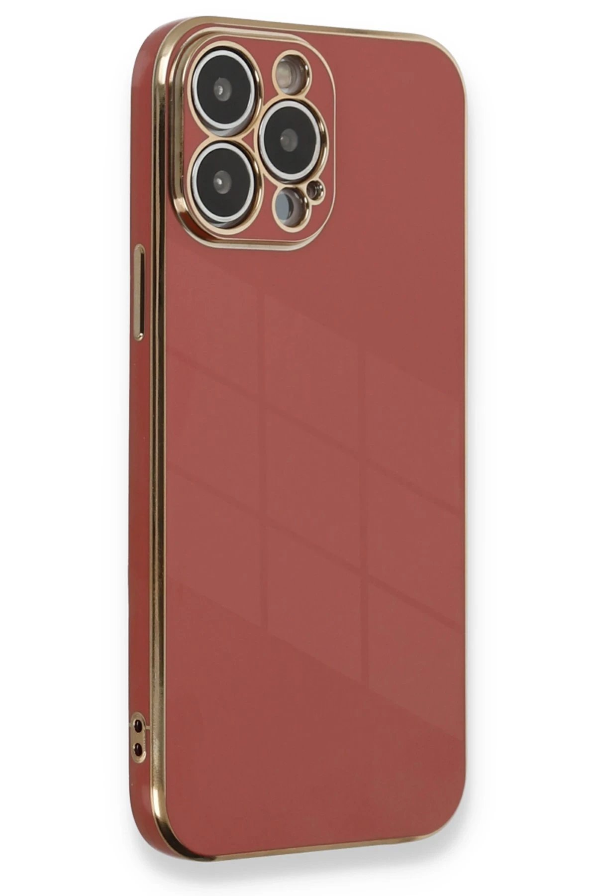 Newface iPhone 13 Pro Kılıf Volet Silikon - Kırmızı