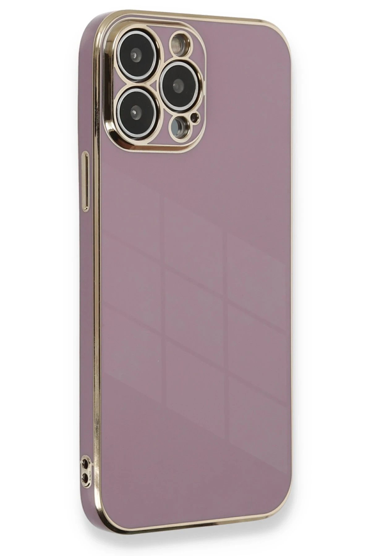 Newface iPhone 13 Pro Kılıf Volet Silikon - Mor