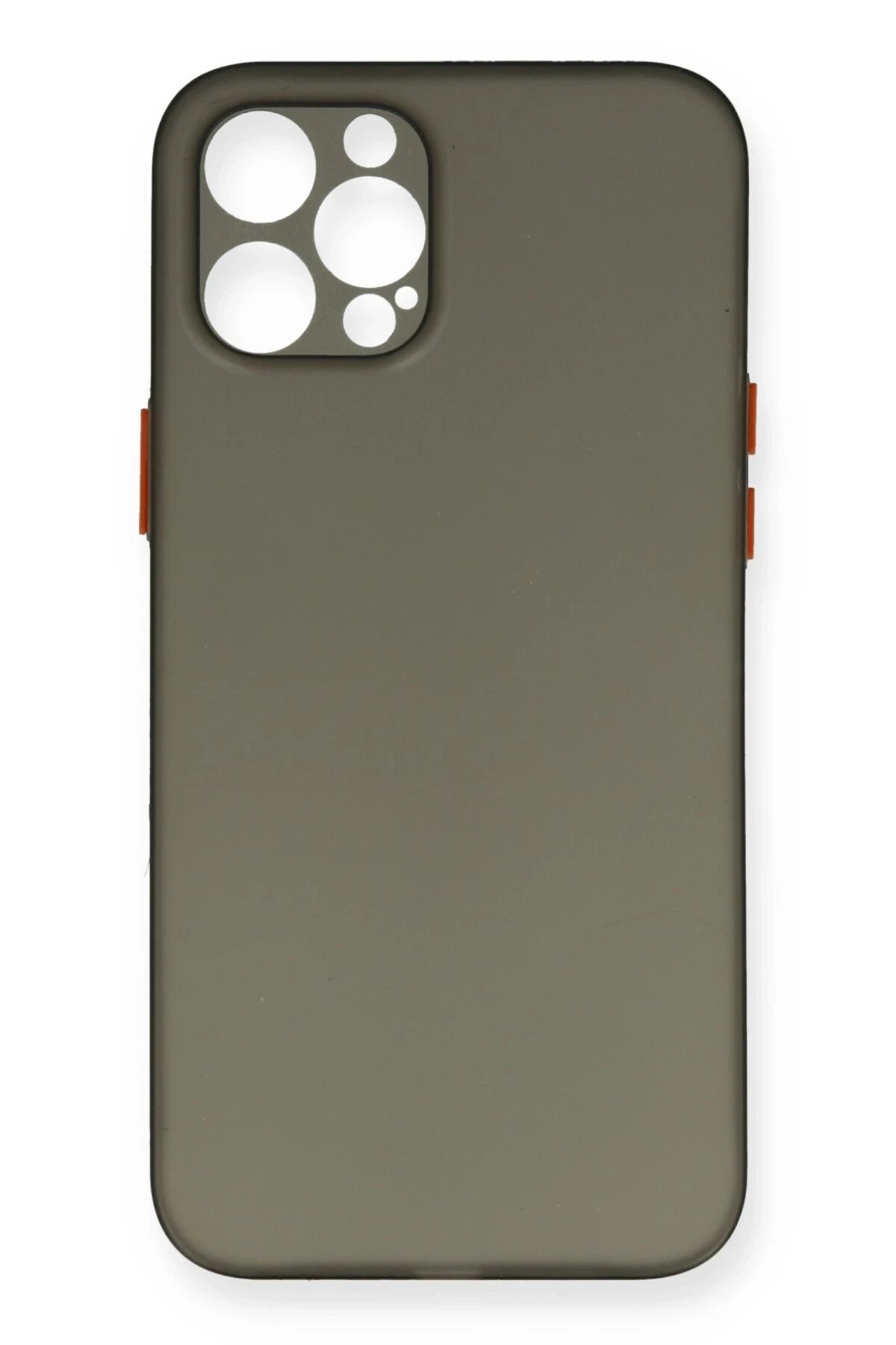 Newface iPhone 12 Pro Max Kılıf PP Ultra İnce Kapak - Gri