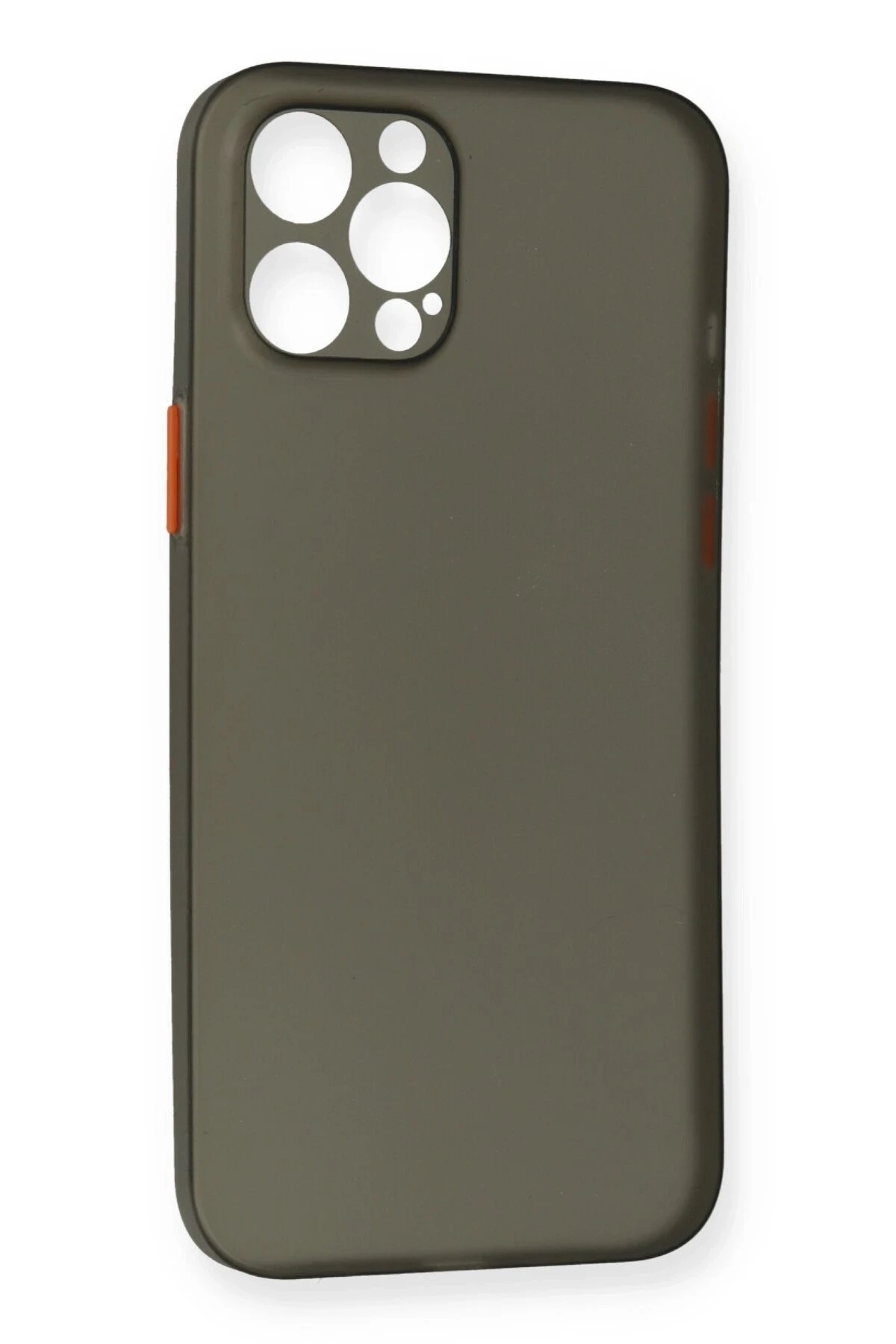 Newface iPhone 12 Pro Max Kılıf PP Ultra İnce Kapak - Gri