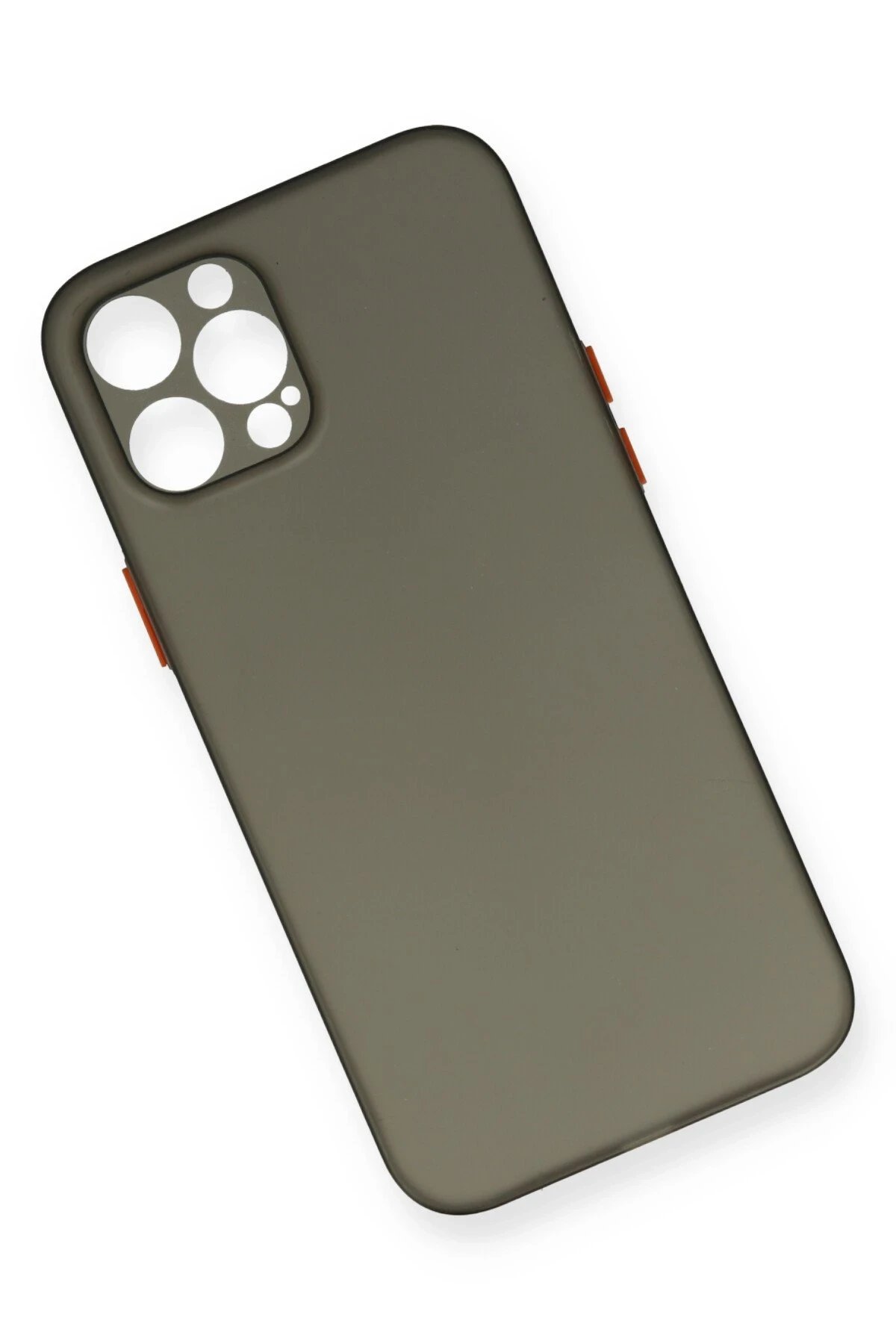 Newface iPhone 12 Pro Max Kılıf PP Ultra İnce Kapak - Gri