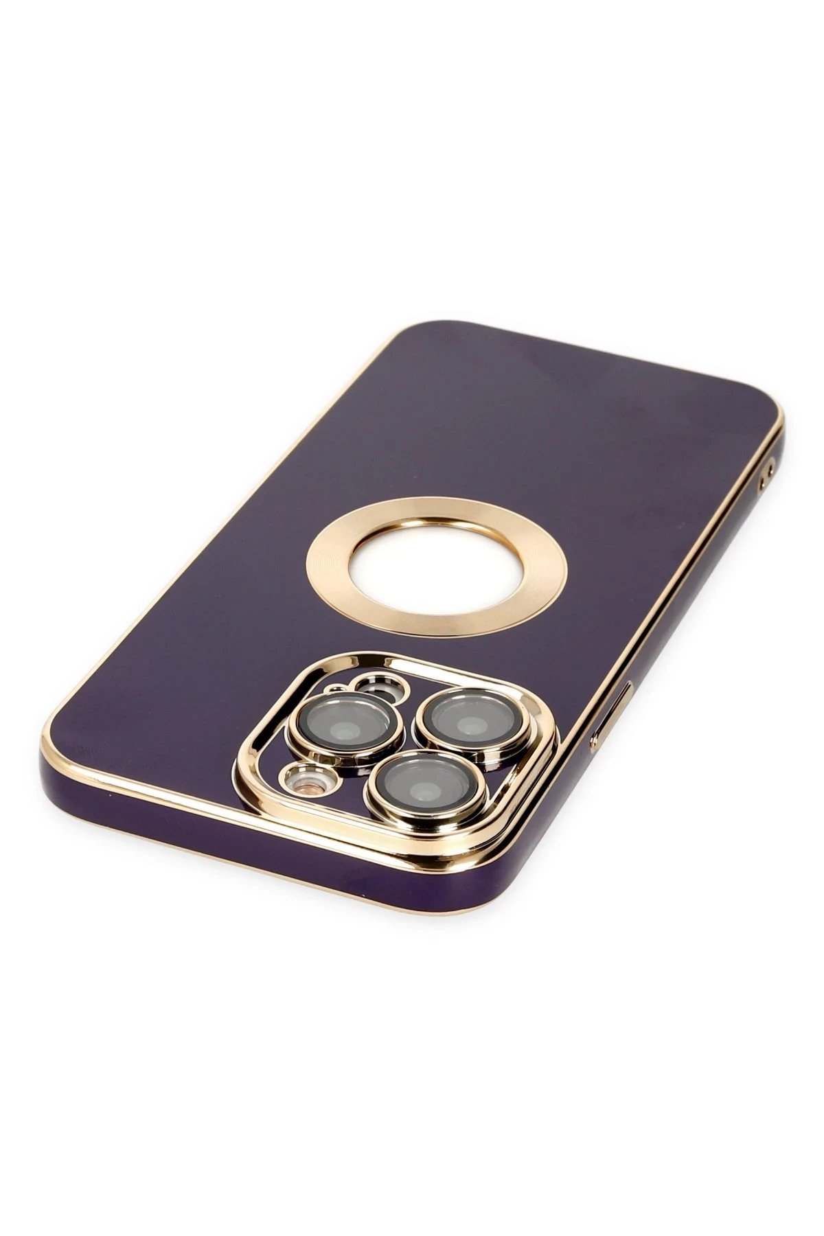 Newface iPhone 13 Pro Kılıf Store Silikon - Derin Mor