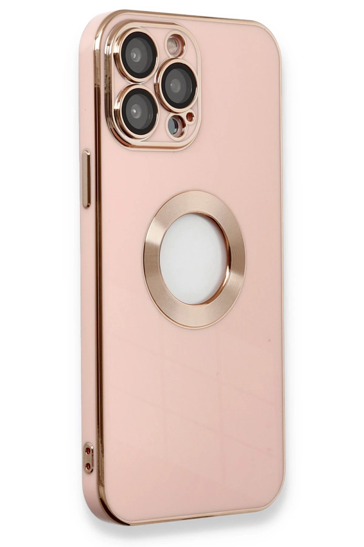 Newface iPhone 13 Pro Max Kılıf Store Silikon - Pembe