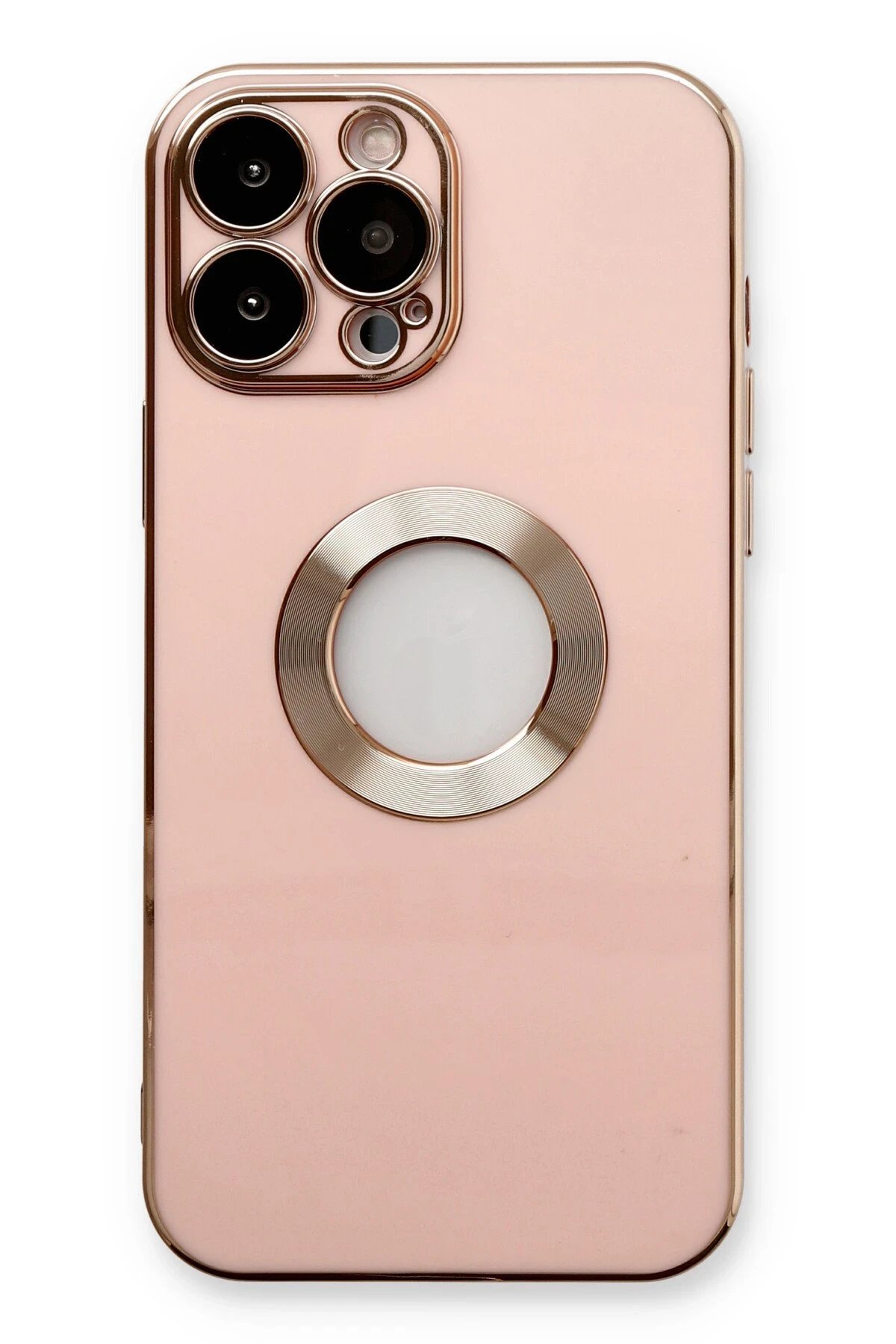 Newface iPhone 13 Pro Max Kılıf Store Silikon - Pembe