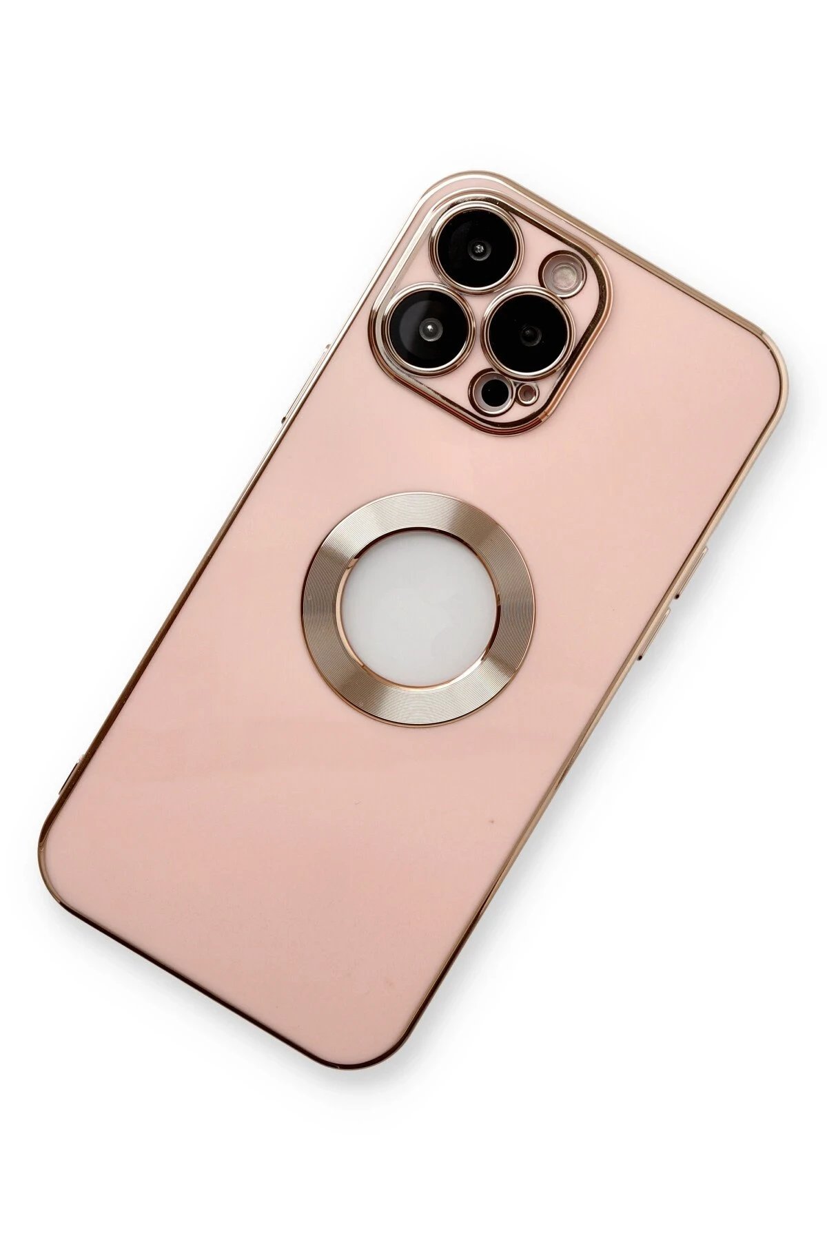 Newface iPhone 13 Pro Max Kılıf Store Silikon - Pembe