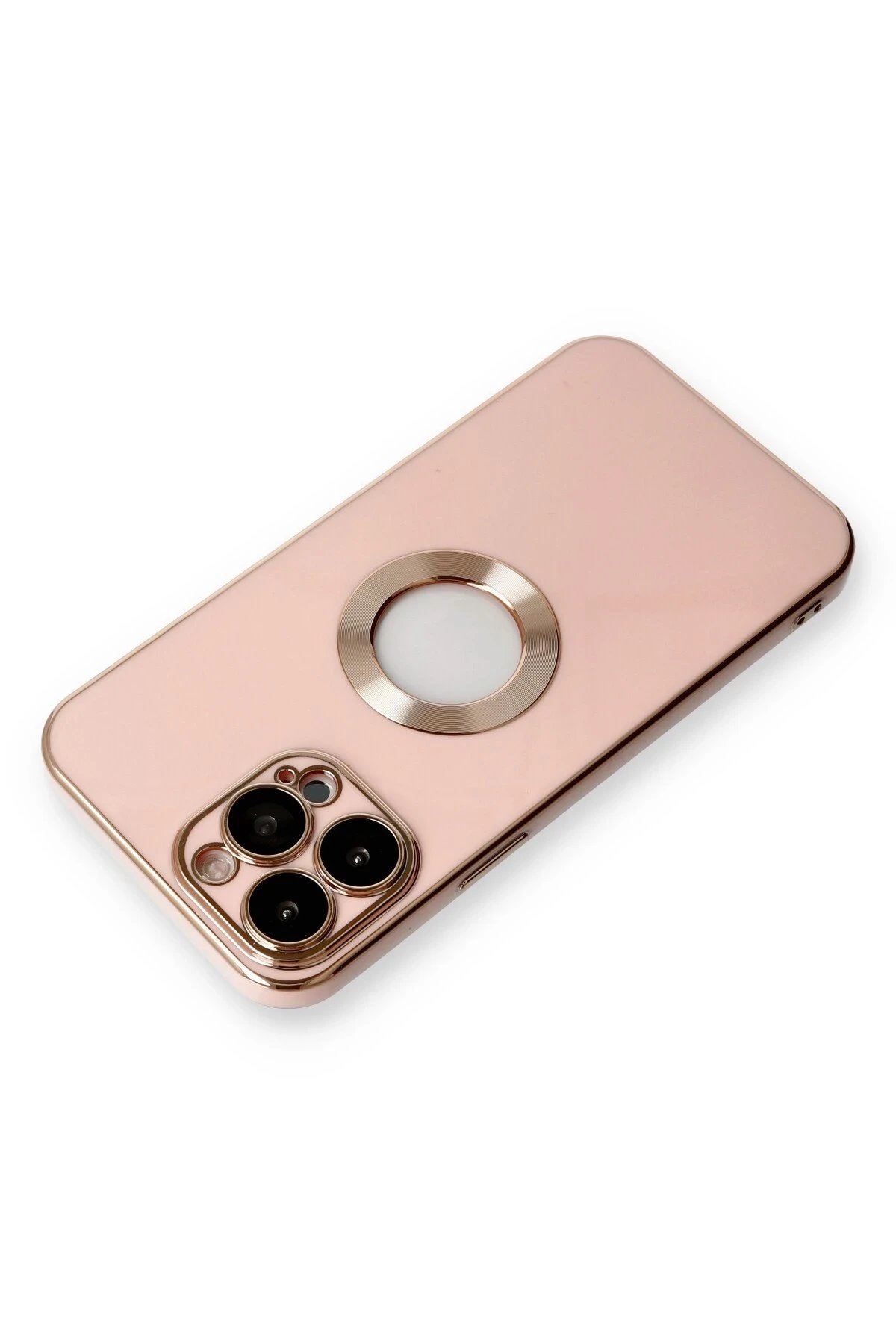 Newface iPhone 13 Pro Max Kılıf Store Silikon - Pembe