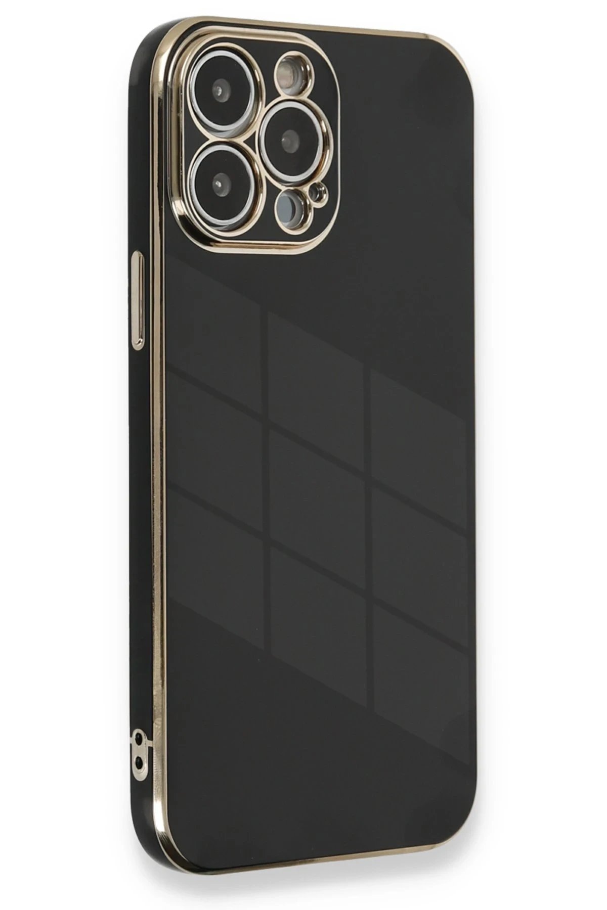 Newface iPhone 13 Pro Max Kılıf Volet Silikon - Siyah