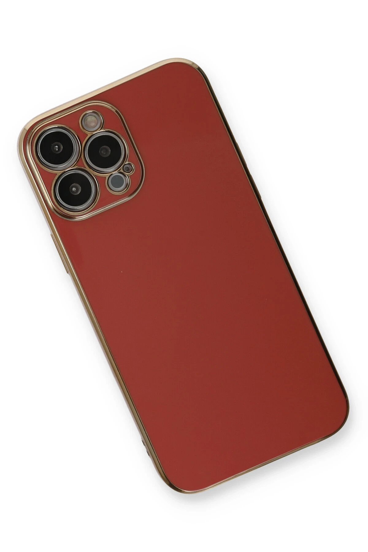 Newface iPhone 13 Pro Max Kılıf Volet Silikon - Kırmızı