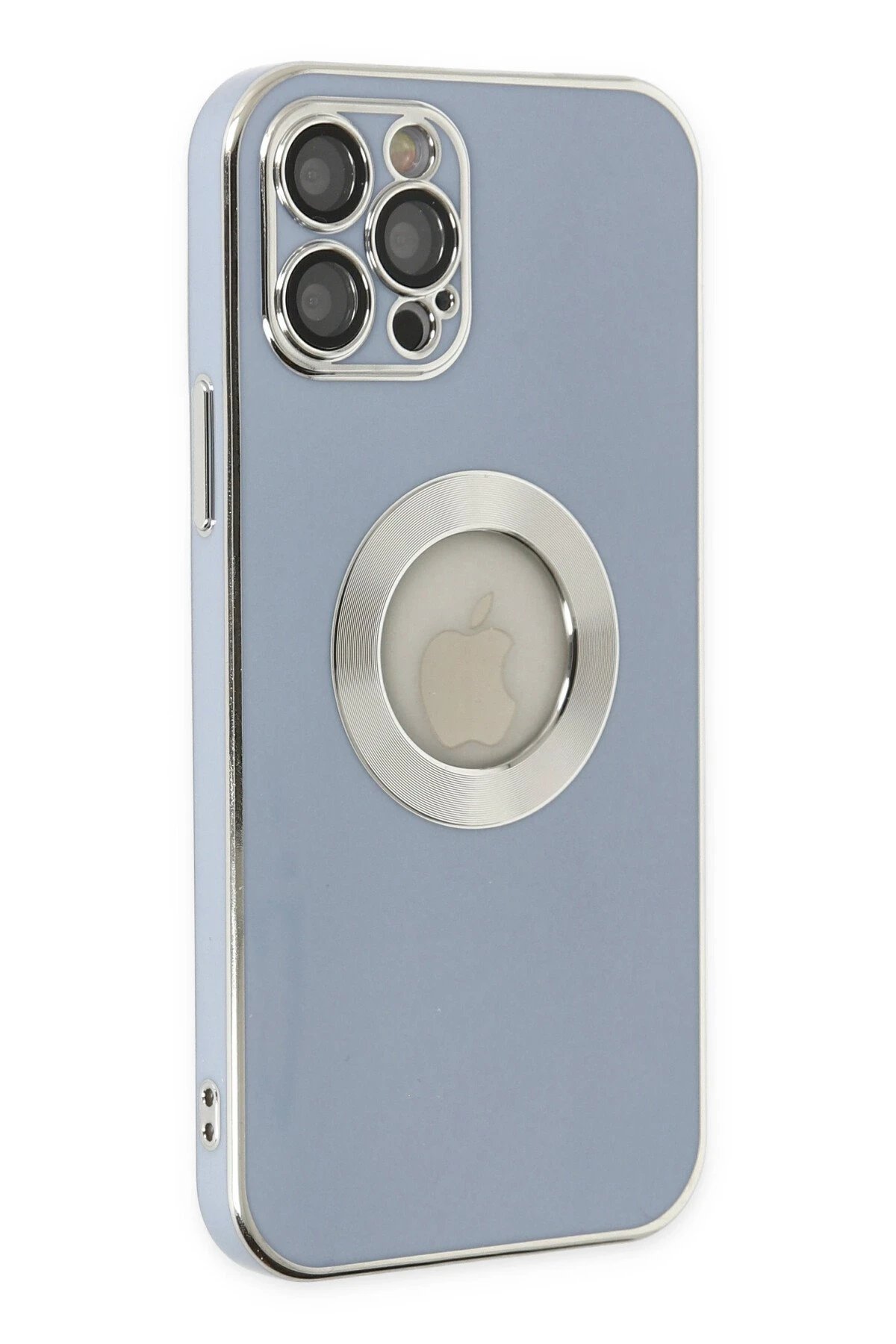 Newface iPhone 12 Pro Kılıf Store Silikon - Sierra Blue