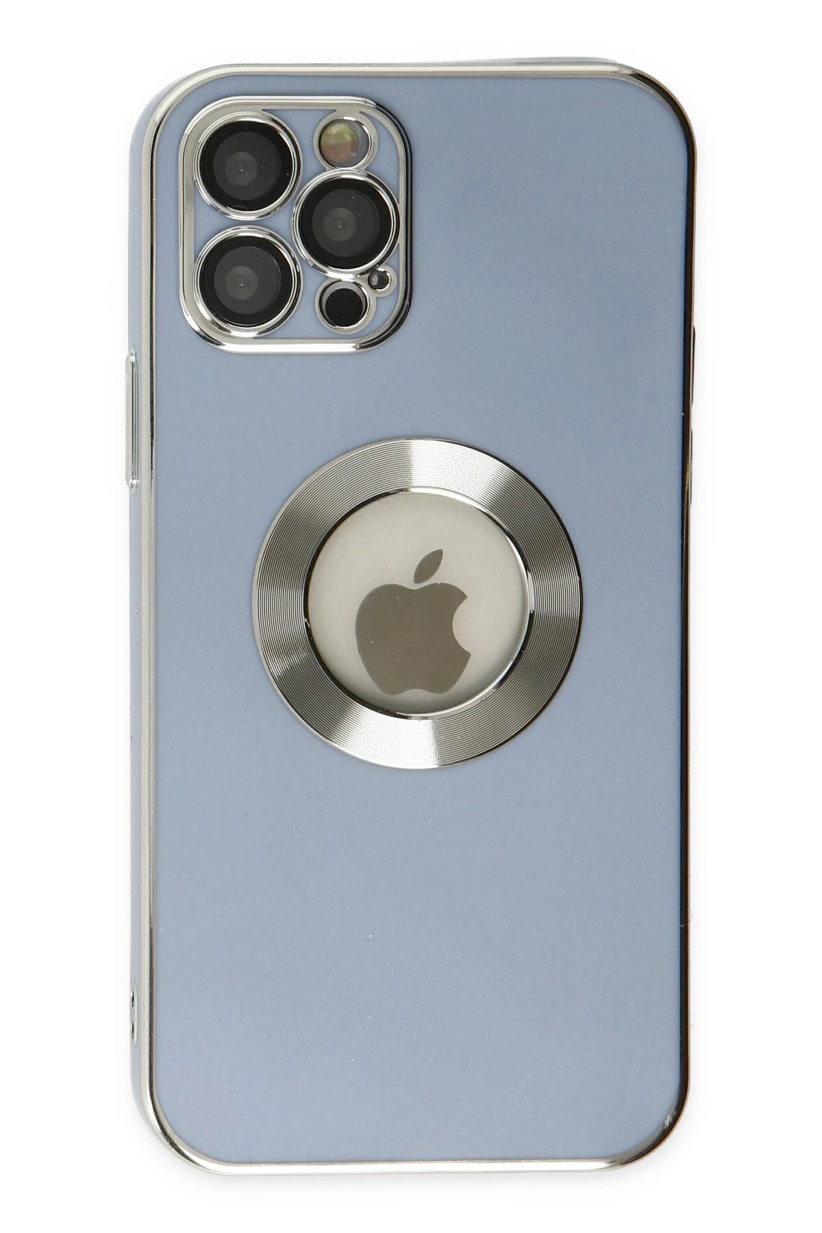 Newface iPhone 12 Pro Kılıf Store Silikon - Sierra Blue