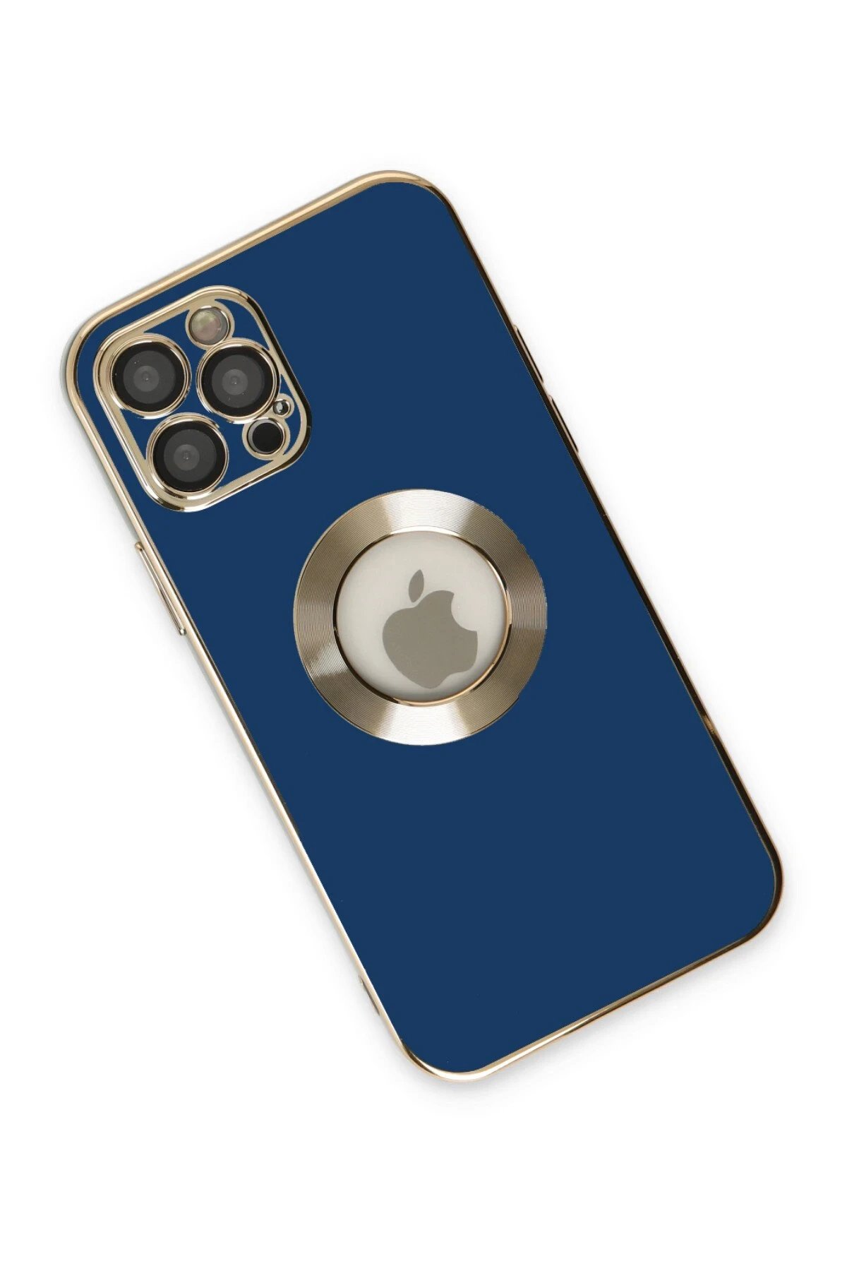 Newface iPhone 12 Pro Max Kılıf Store Silikon - Mavi