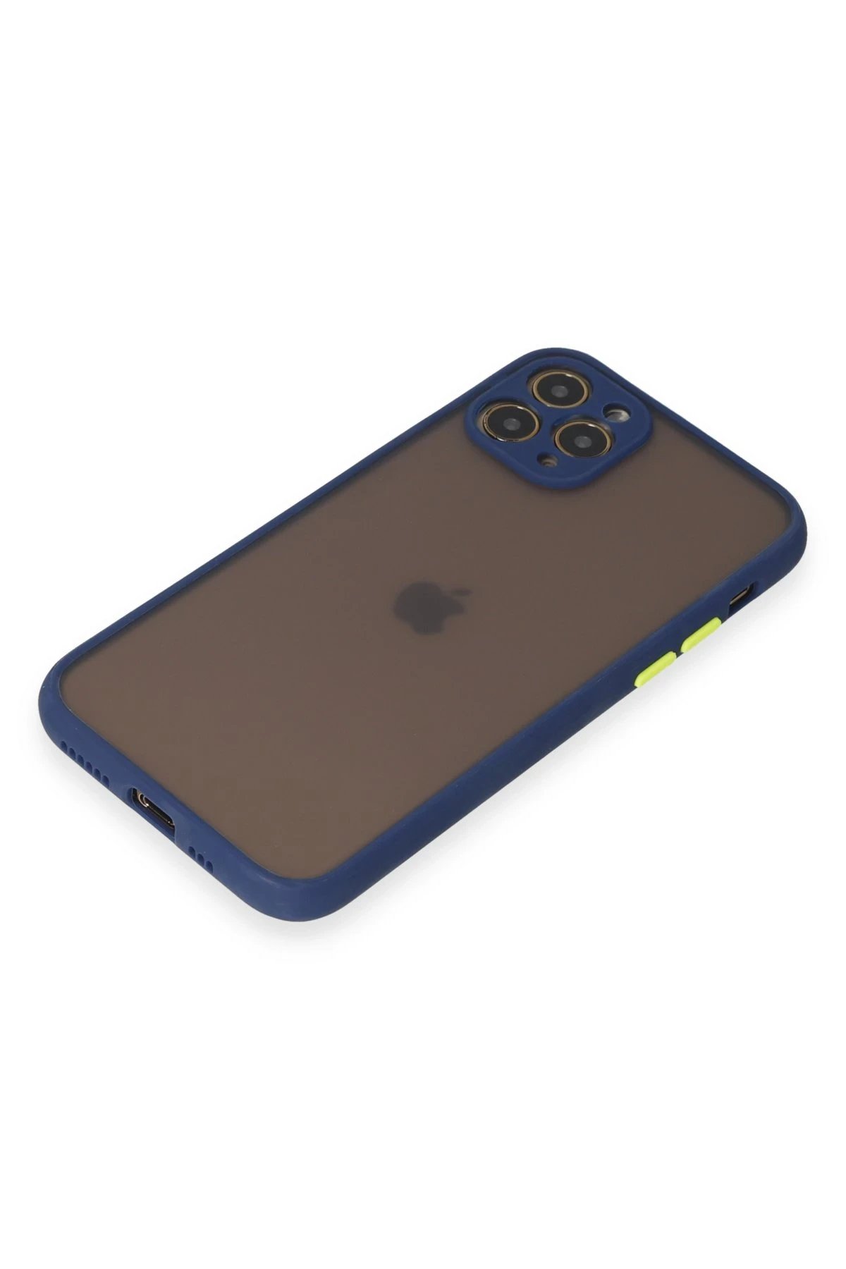 Newface iPhone 11 Pro Kılıf Montreal Silikon Kapak - Lacivert