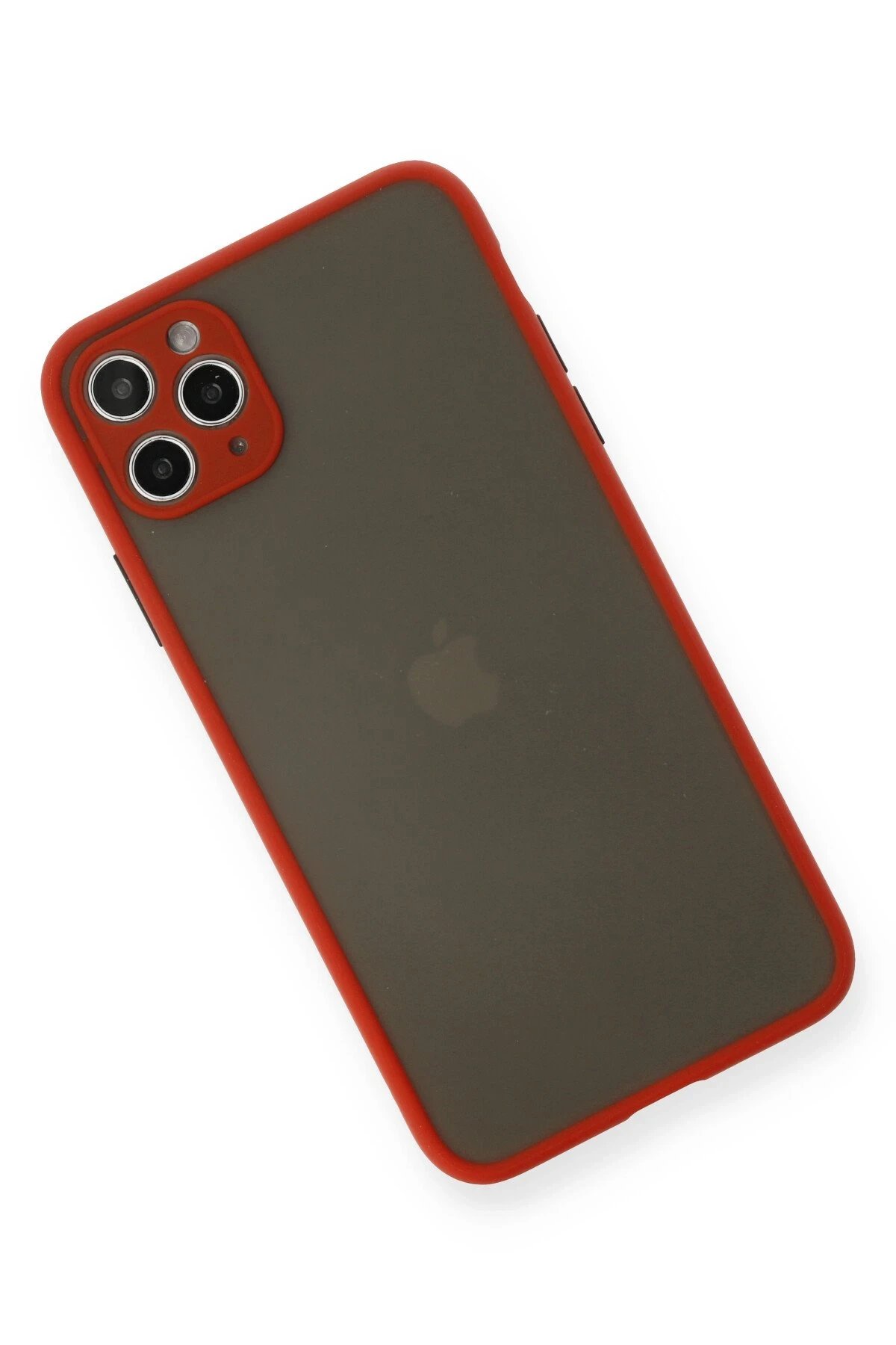 Newface iPhone 11 Pro Max Kılıf Montreal Silikon Kapak - Kırmızı