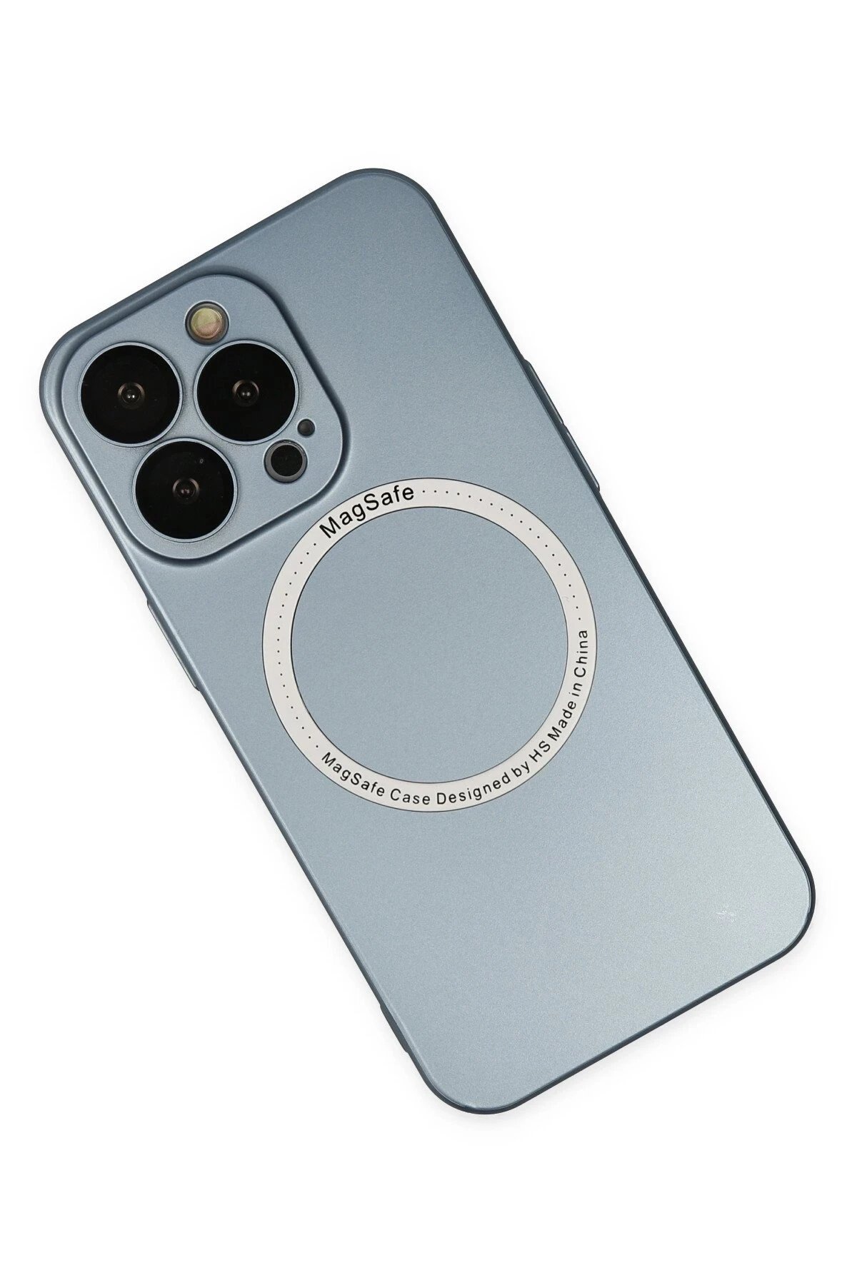 Newface iPhone 13 Pro Kılıf Jack Magneticsafe Lens Silikon - Sierra Blue