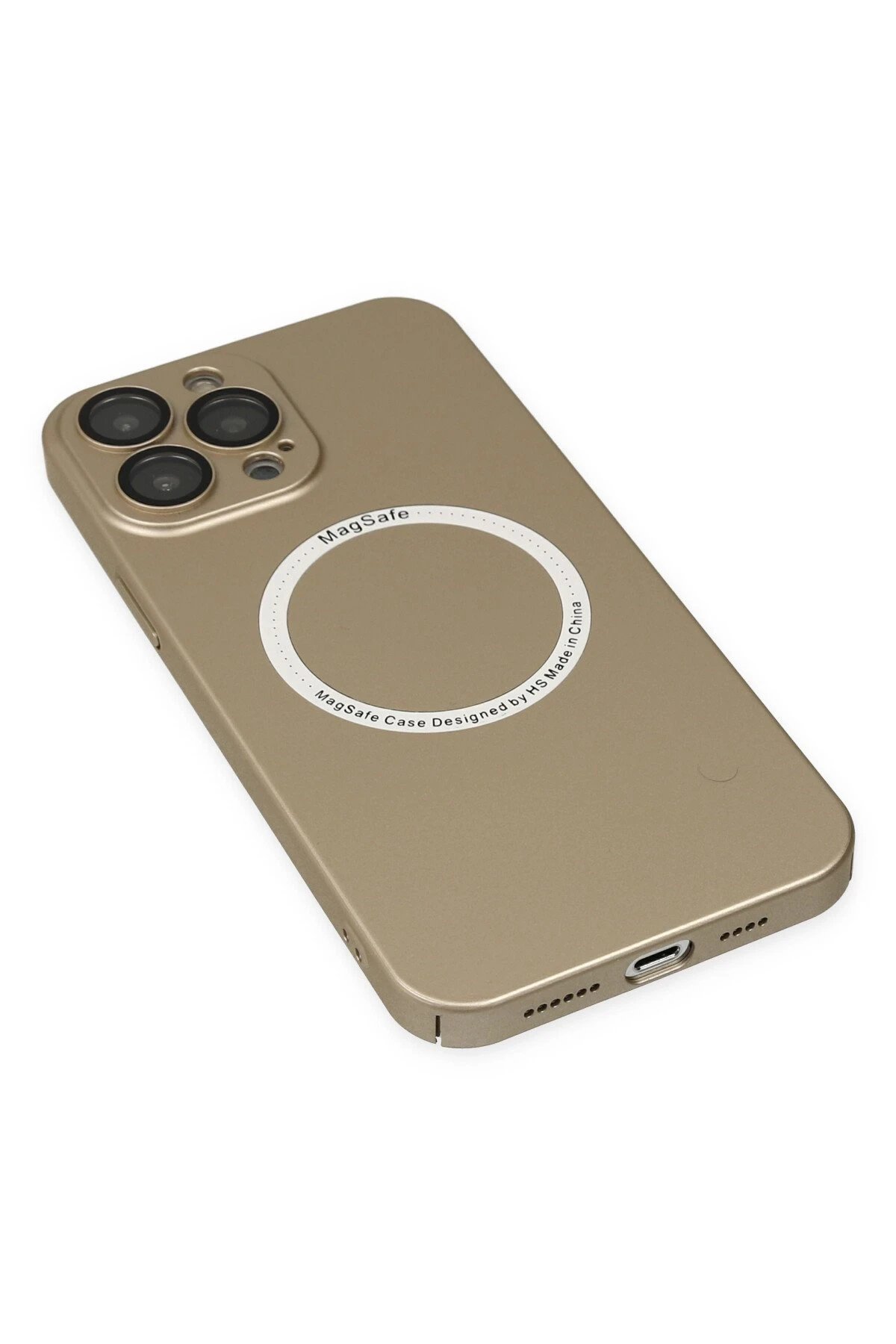 Newface iPhone 13 Pro Kılıf Jack Magneticsafe Lens Silikon - Gold