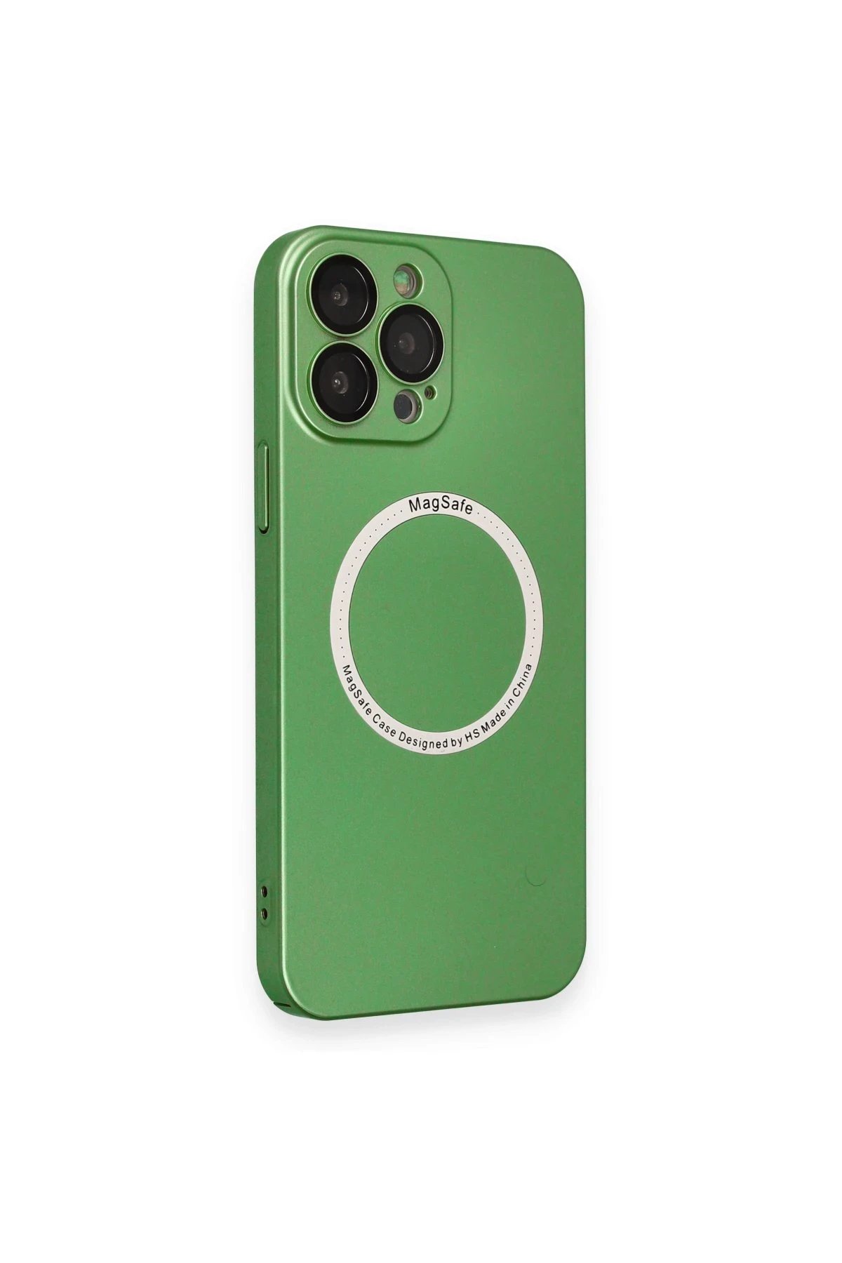 Newface iPhone 13 Pro Kılıf Jack Magneticsafe Lens Silikon - Yeşil