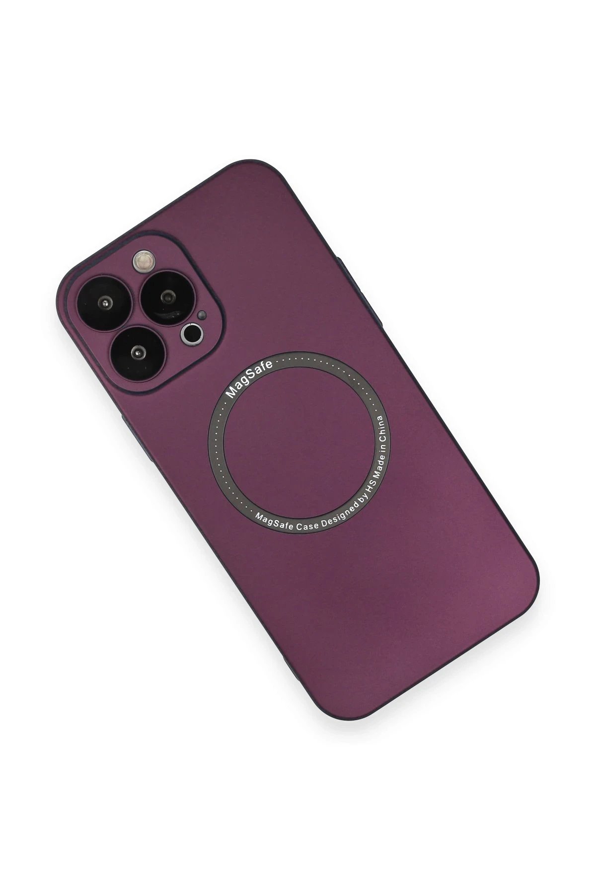 Newface iPhone 13 Pro Kılıf Jack Magneticsafe Lens Silikon - Mürdüm