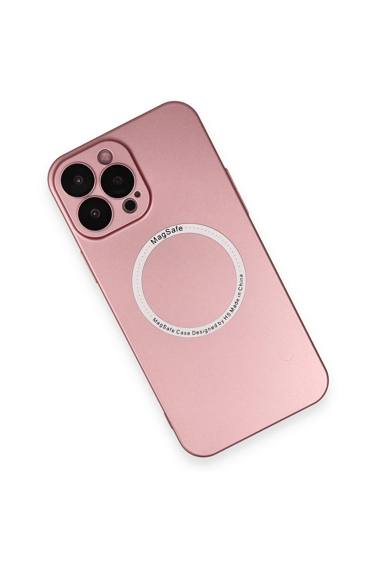 Newface iPhone 13 Pro Kılıf Jack Magneticsafe Lens Silikon - Rose Gold