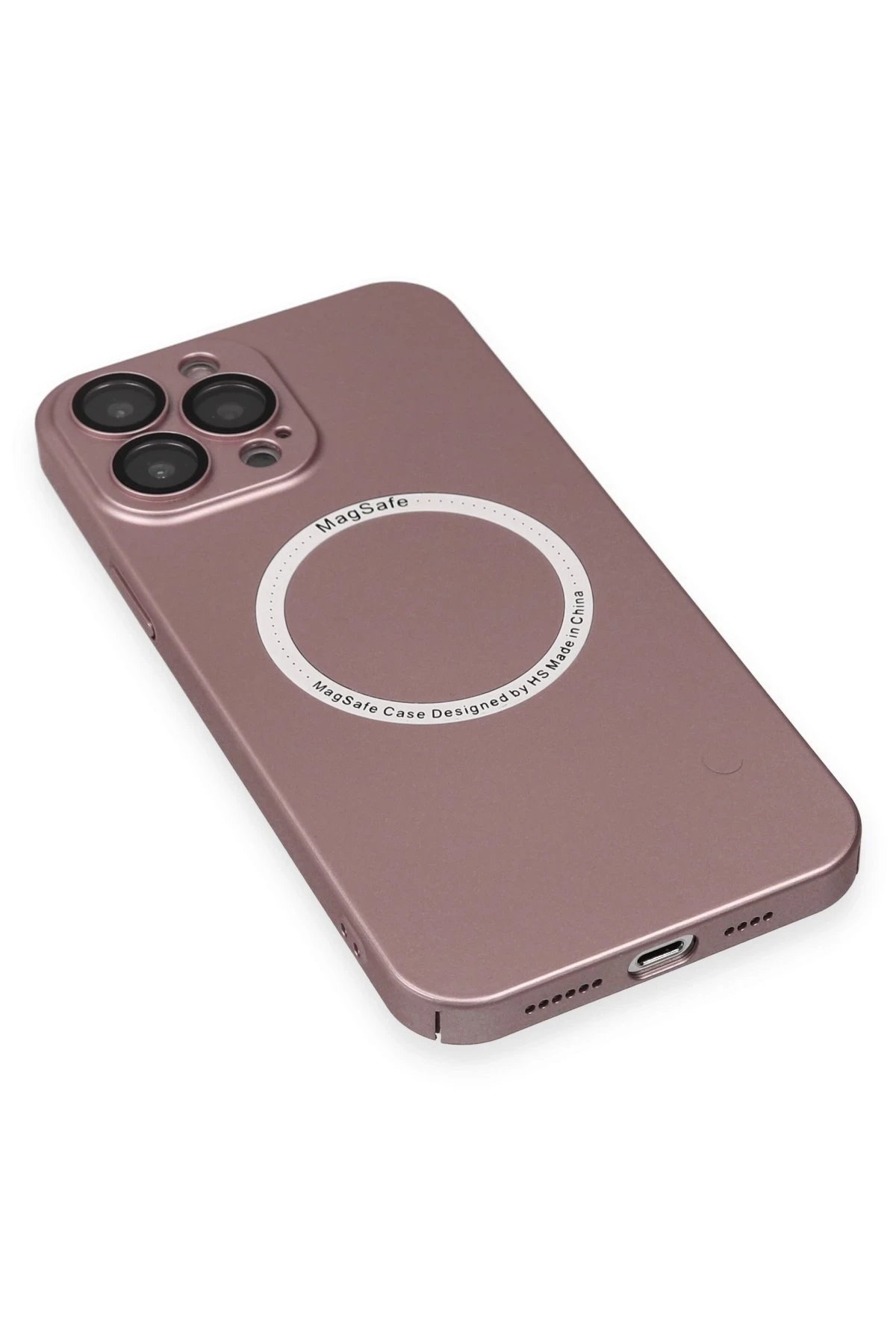 Newface iPhone 13 Pro Max Kılıf Jack Magneticsafe Lens Silikon - Rose Gold