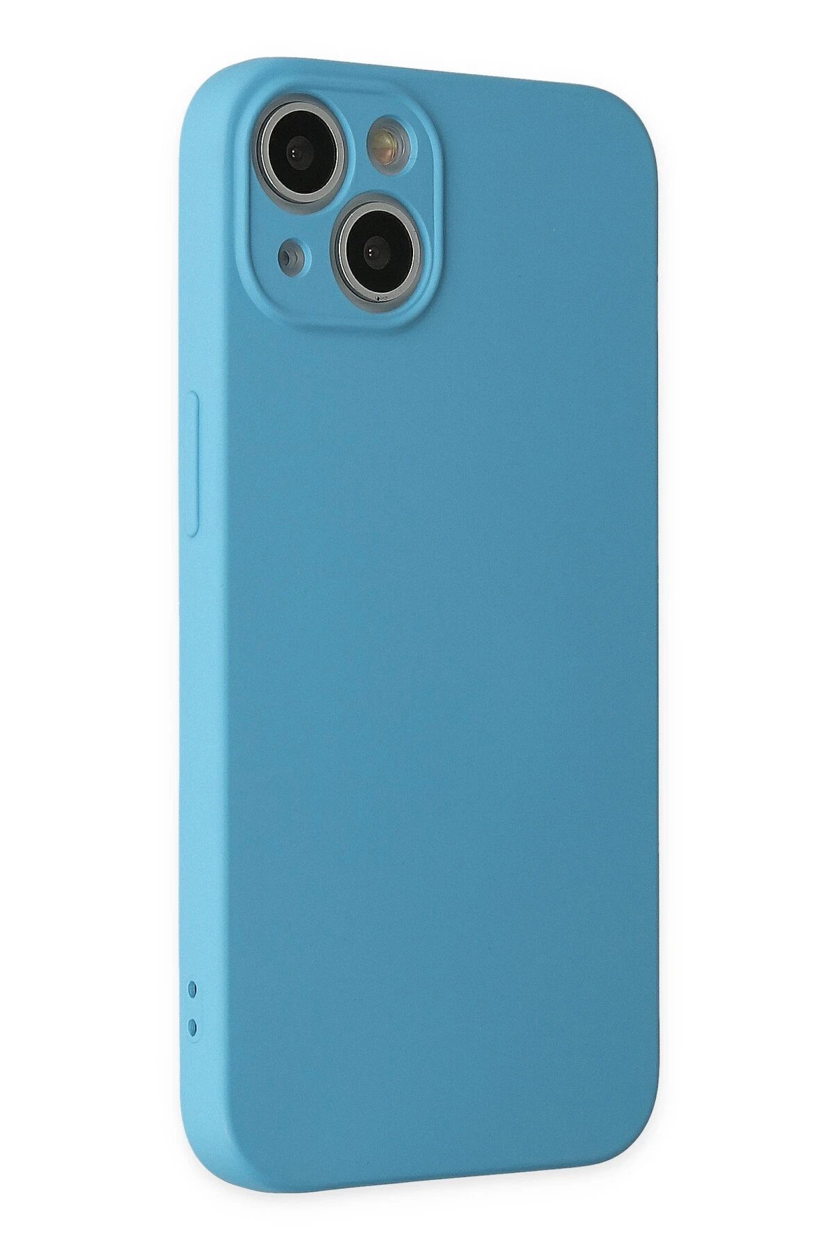 Newface iPhone 13 Mini Kılıf Nano içi Kadife Silikon - Mavi