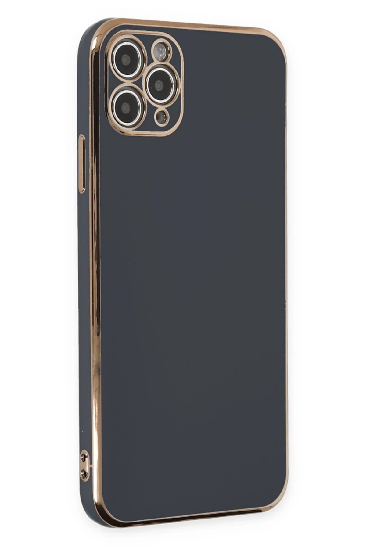 Newface iPhone 11 Pro Max Kılıf Volet Silikon - Siyah