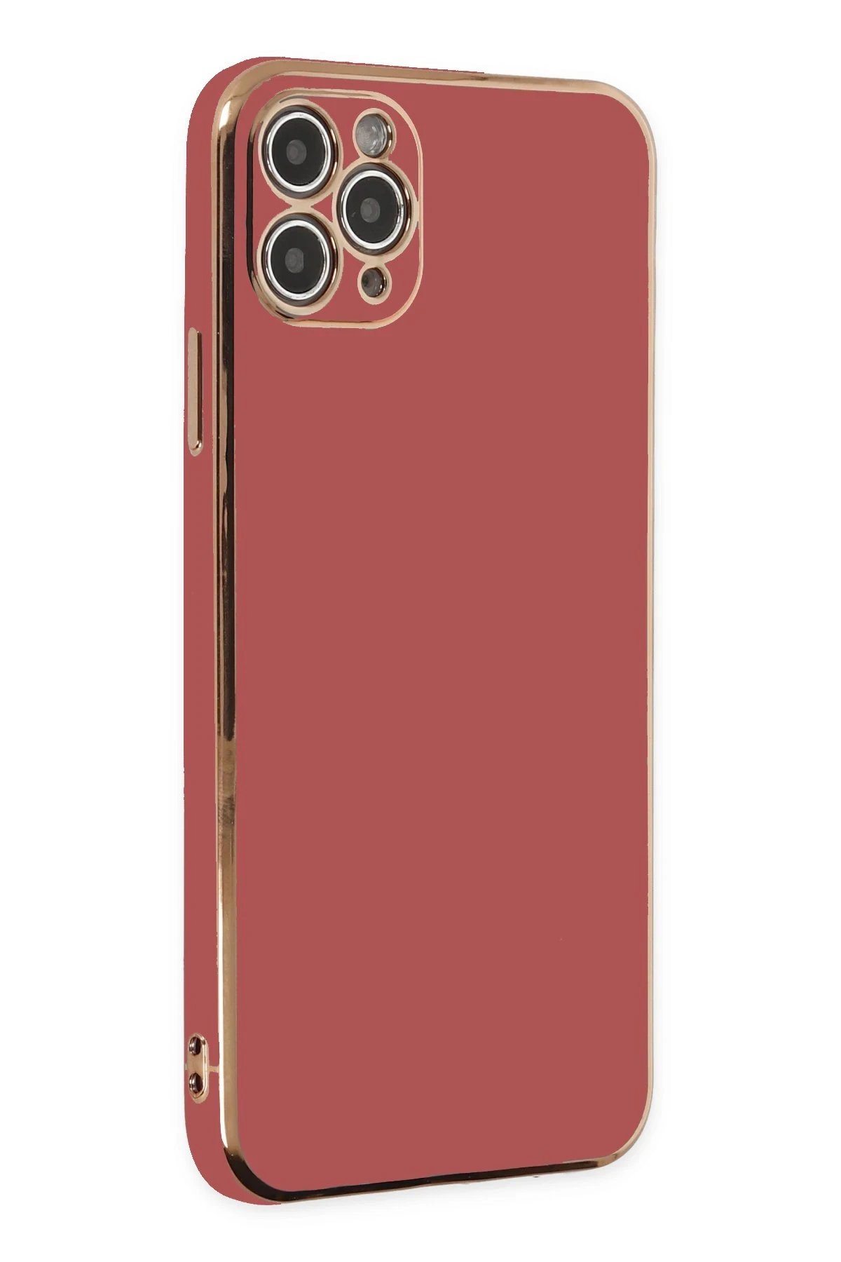 Newface iPhone 11 Pro Max Kılıf Volet Silikon - Kırmızı