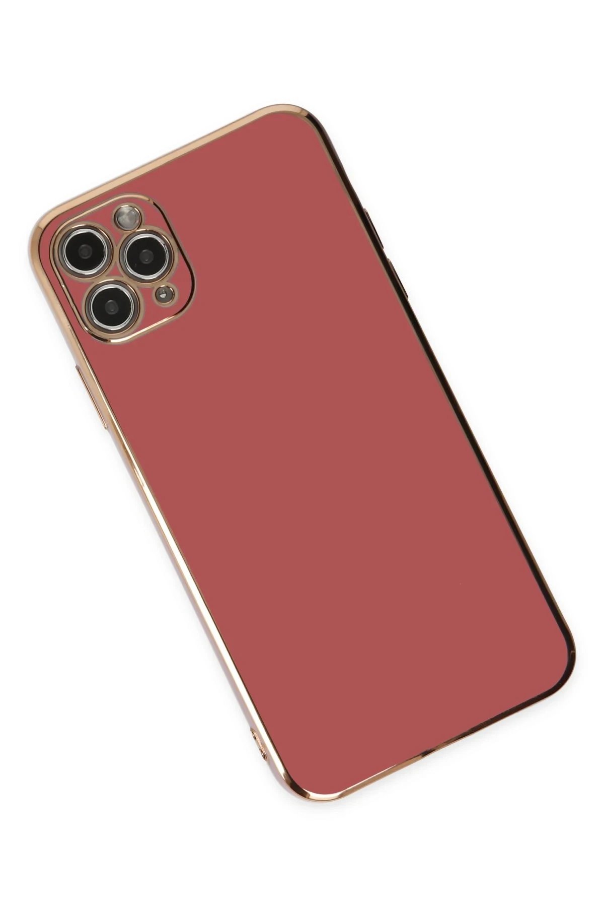 Newface iPhone 11 Pro Max Kılıf Volet Silikon - Kırmızı