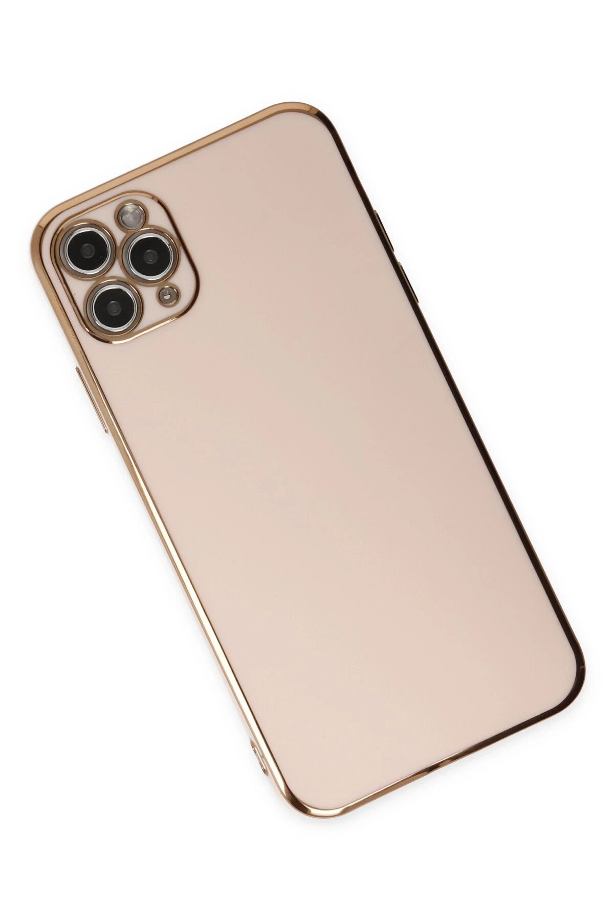 Newface iPhone 11 Pro Max Kılıf Volet Silikon - Pembe