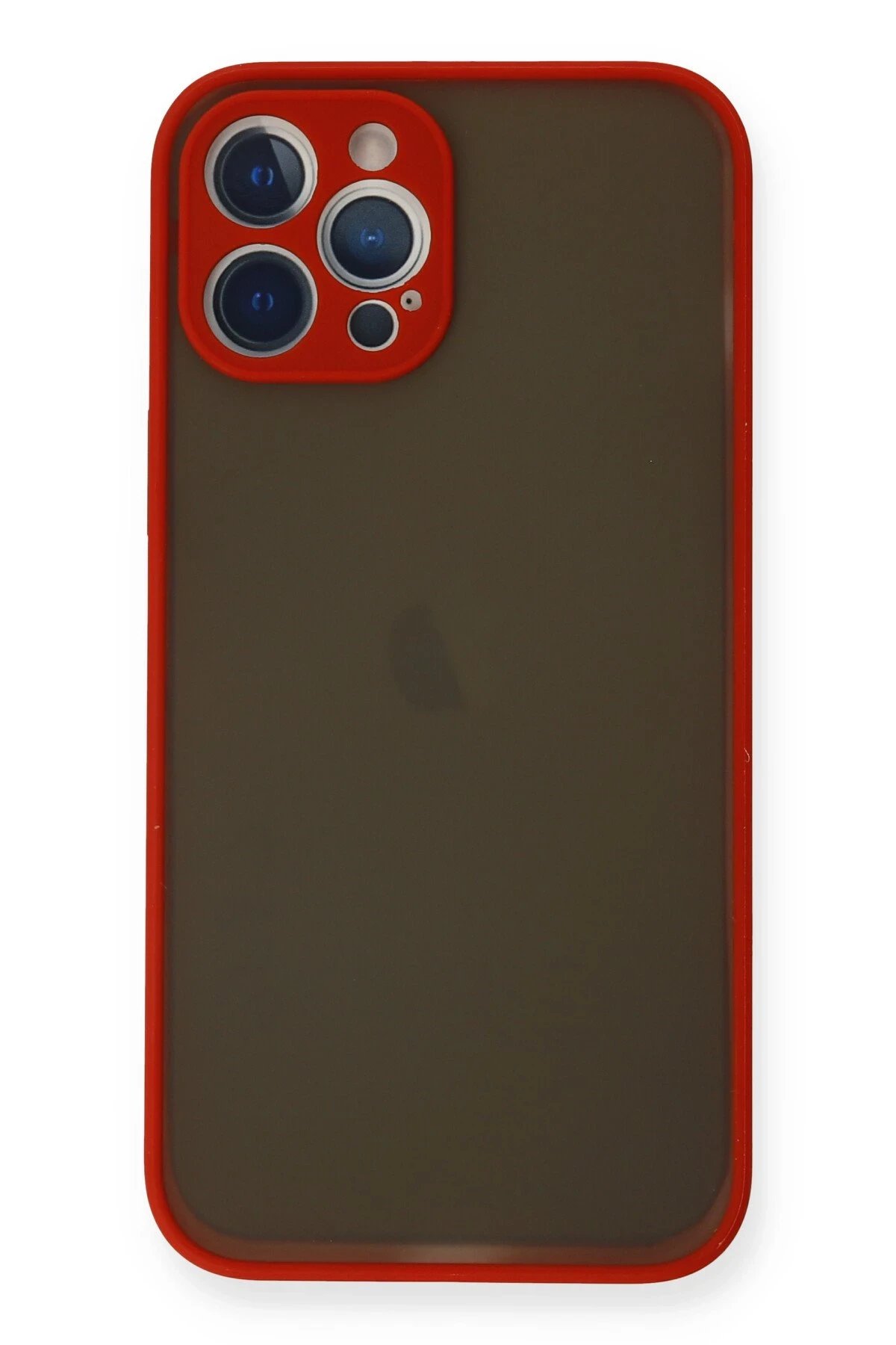 Newface iPhone 12 Pro Kılıf Montreal Silikon Kapak - Kırmızı