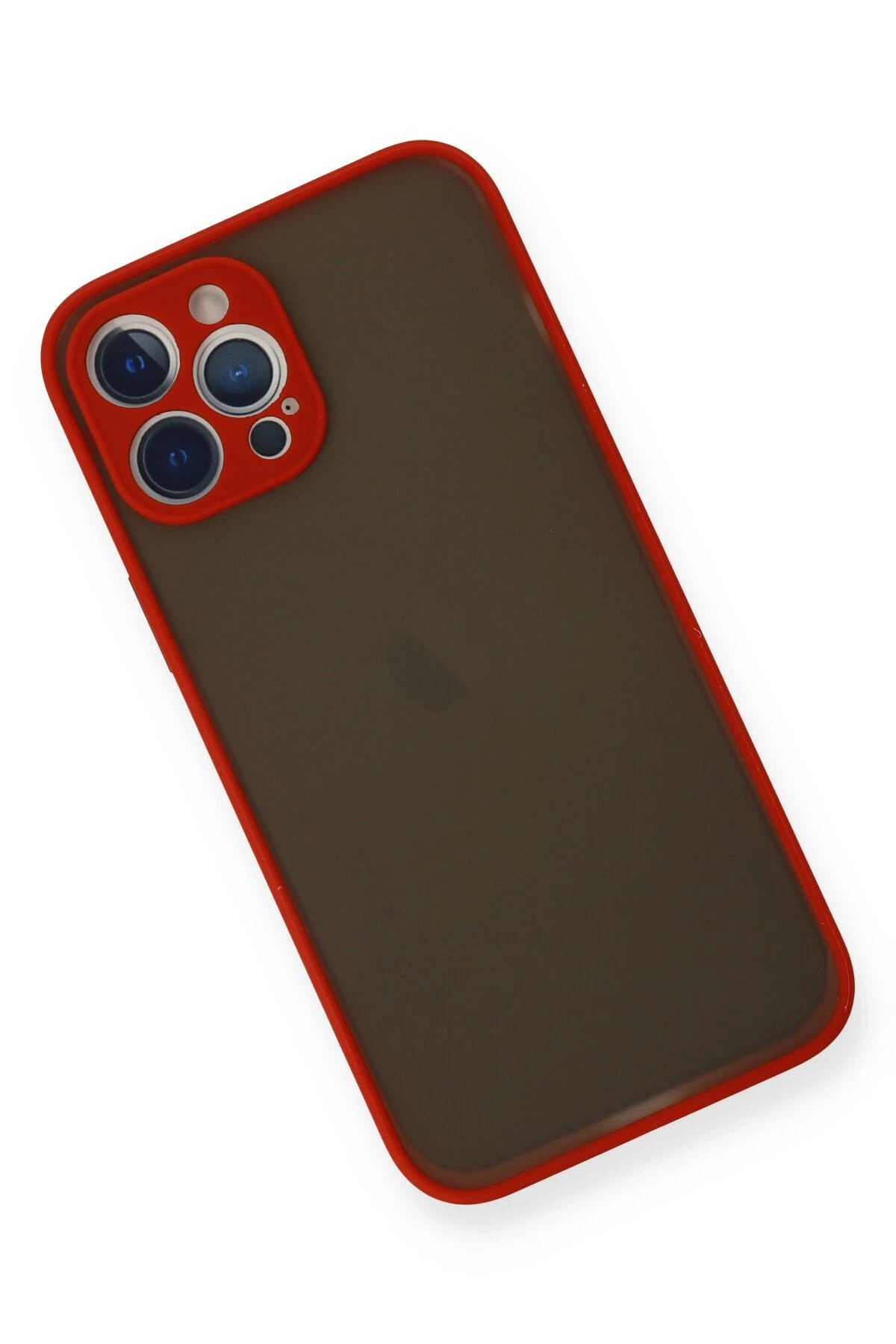 Newface iPhone 12 Pro Kılıf Montreal Silikon Kapak - Kırmızı