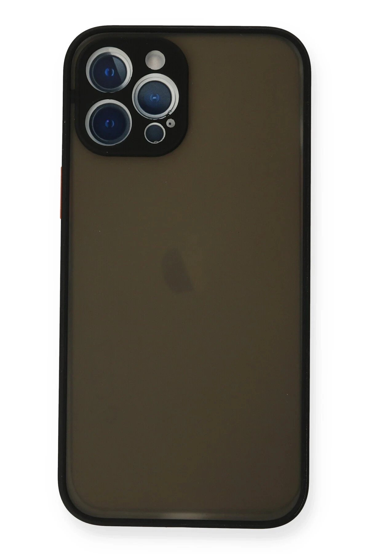 Newface iPhone 12 Pro Max Kılıf Montreal Silikon Kapak - Siyah