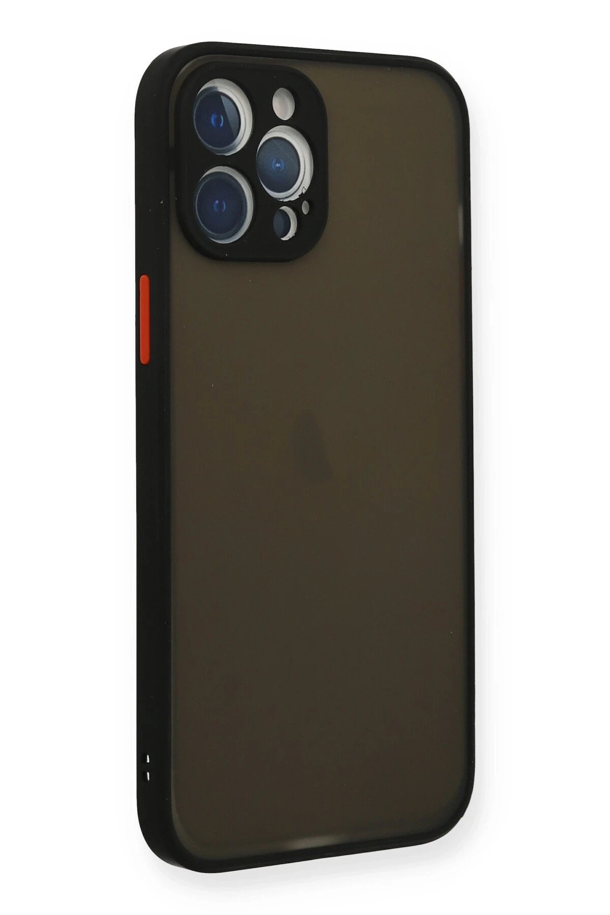 Newface iPhone 12 Pro Max Kılıf Montreal Silikon Kapak - Siyah