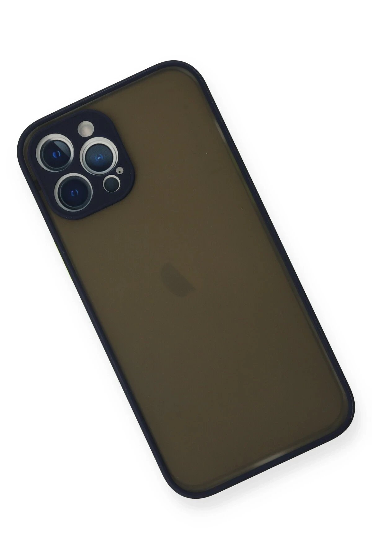 Newface iPhone 12 Pro Max Kılıf Montreal Silikon Kapak - Lacivert