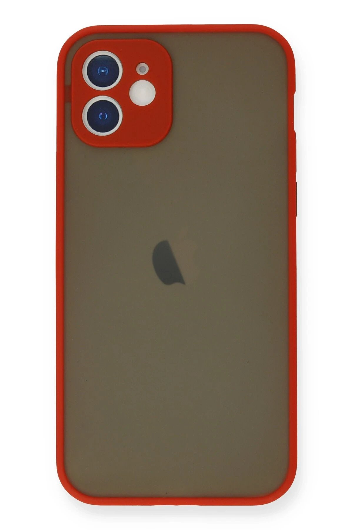 Newface iPhone 12 Mini Kılıf Montreal Silikon Kapak - Kırmızı