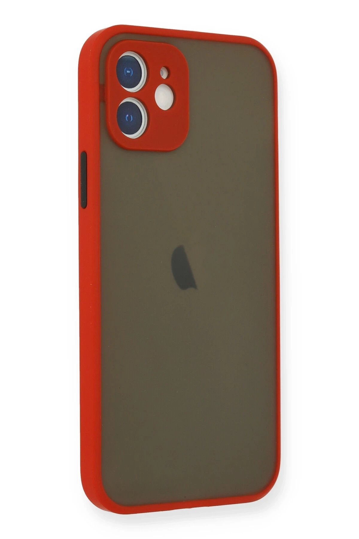 Newface iPhone 12 Mini Kılıf Montreal Silikon Kapak - Kırmızı